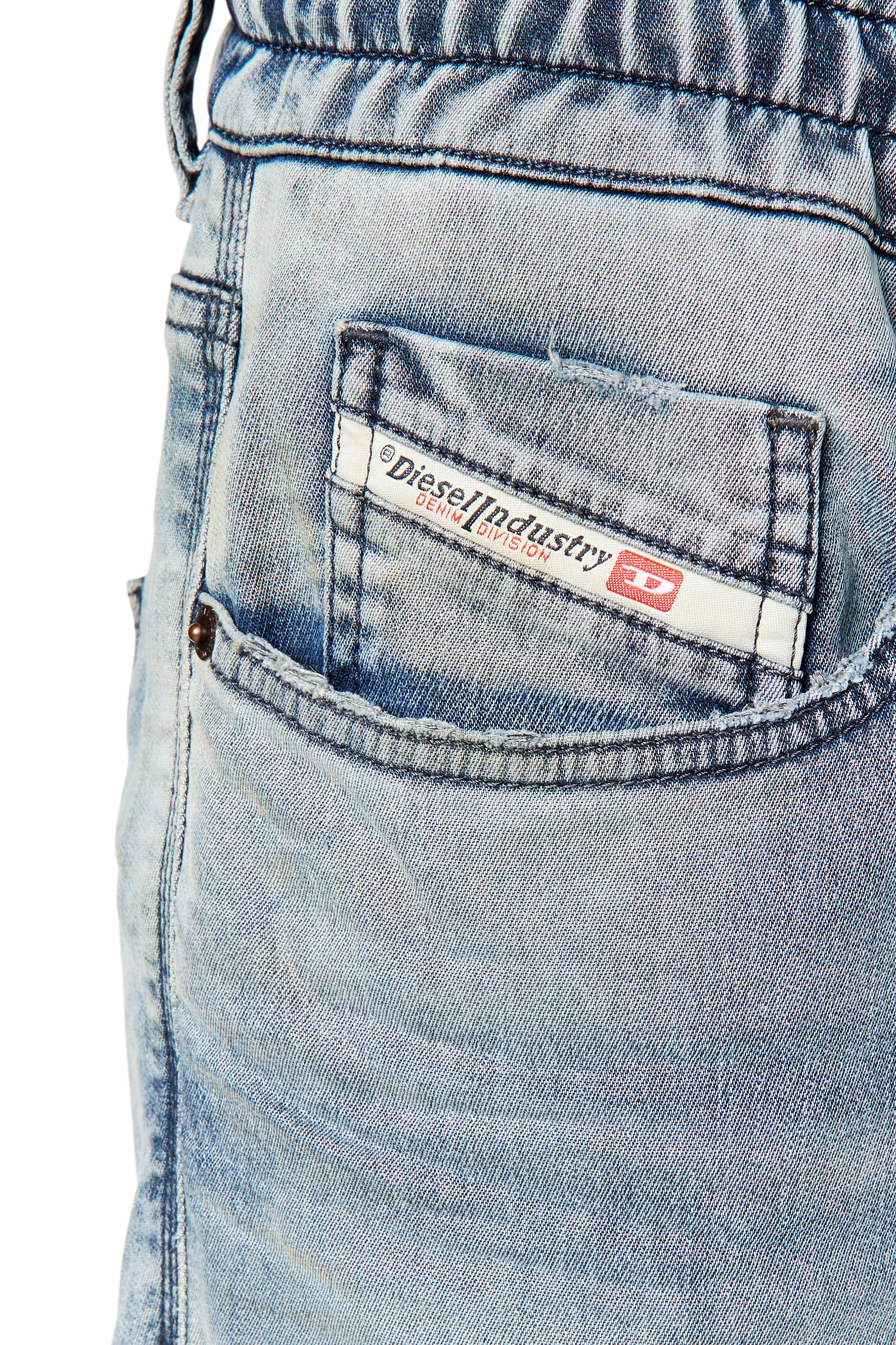 Diesel - Slim D-Strukt JoggJeans® 068DU, Light Blue - Image 5