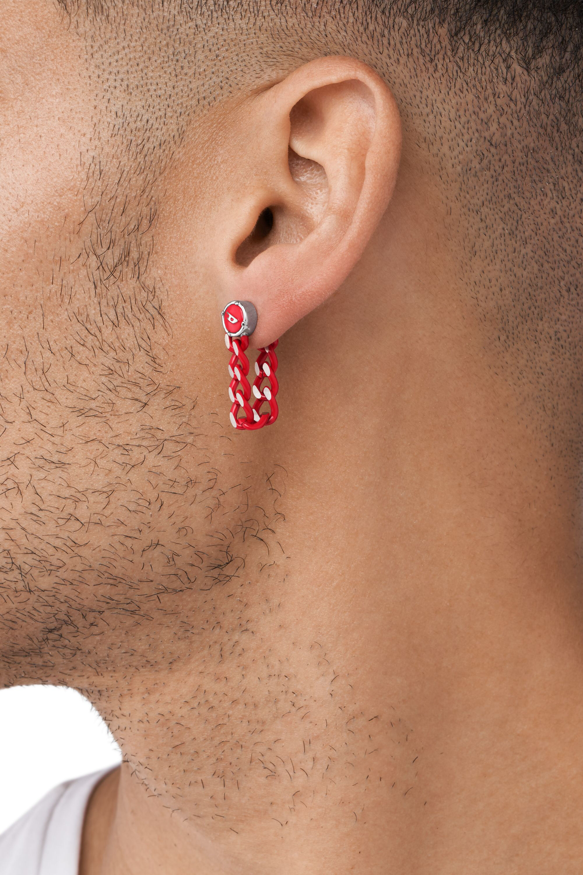 Large red 2025 stud earrings