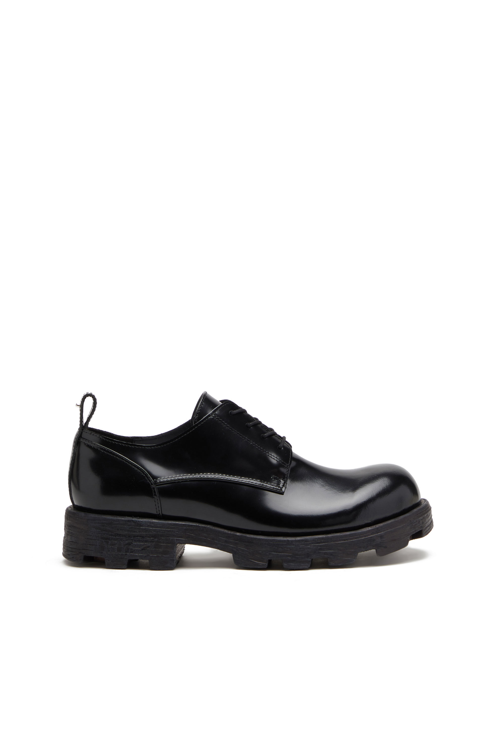 D HAMMER SH Man Lace up shoes in shiny leather Diesel