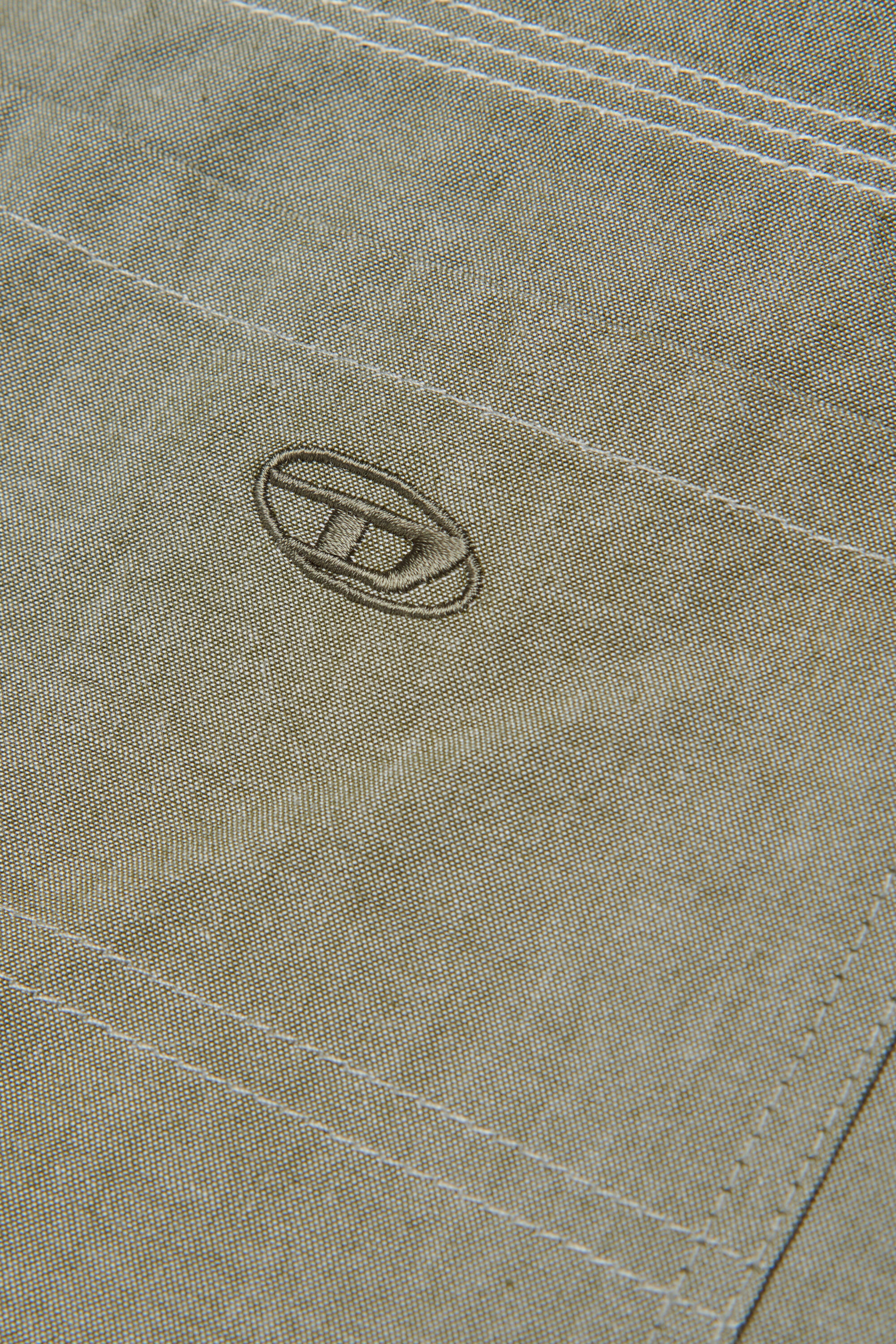 Diesel - PKEN SHORT, Man's Cotton bermudas with patch pockets in Green - 4