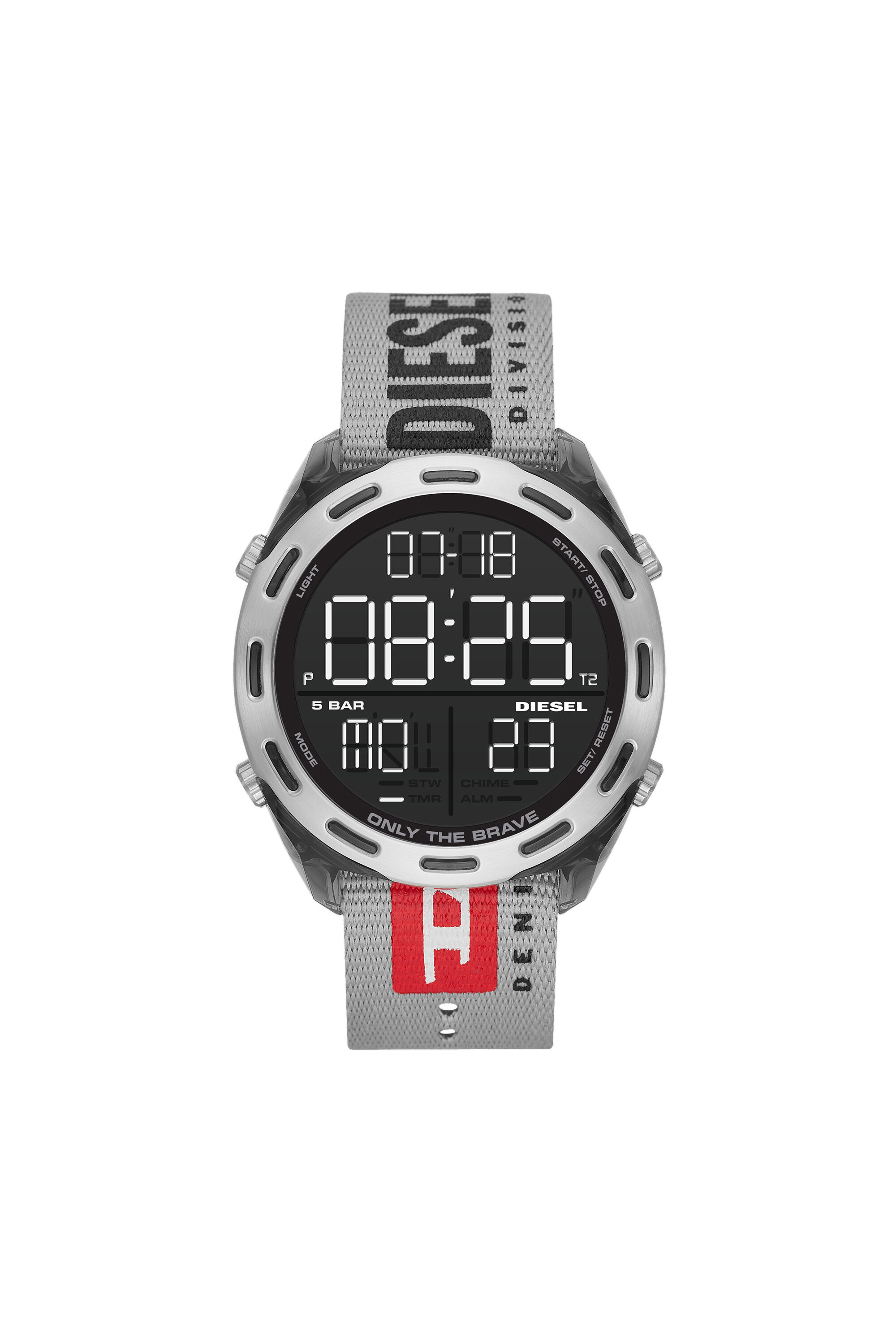 grey digital watch