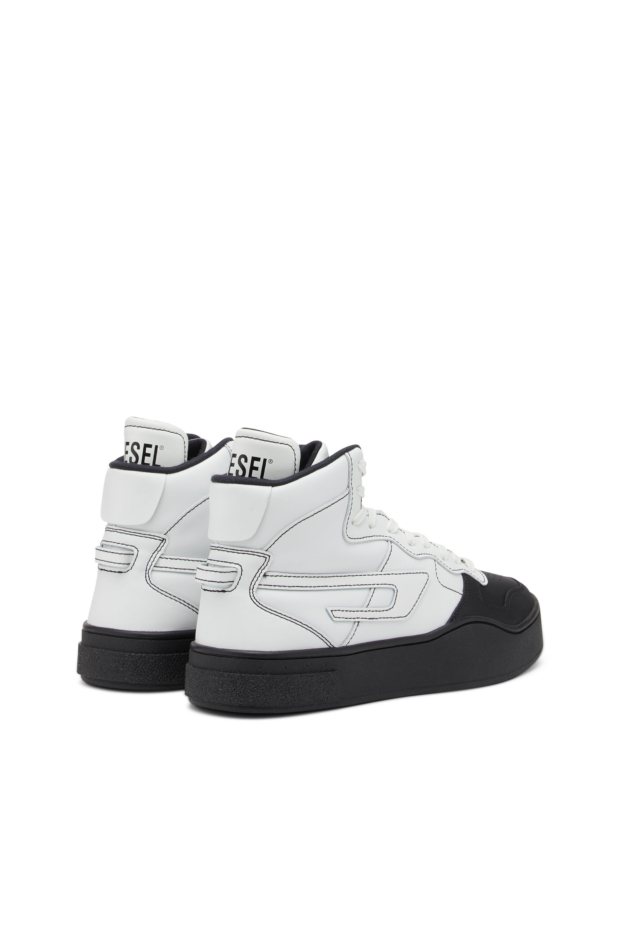 S-UKIYO MID X Unisex: High-top sneakers with logo collar | Diesel