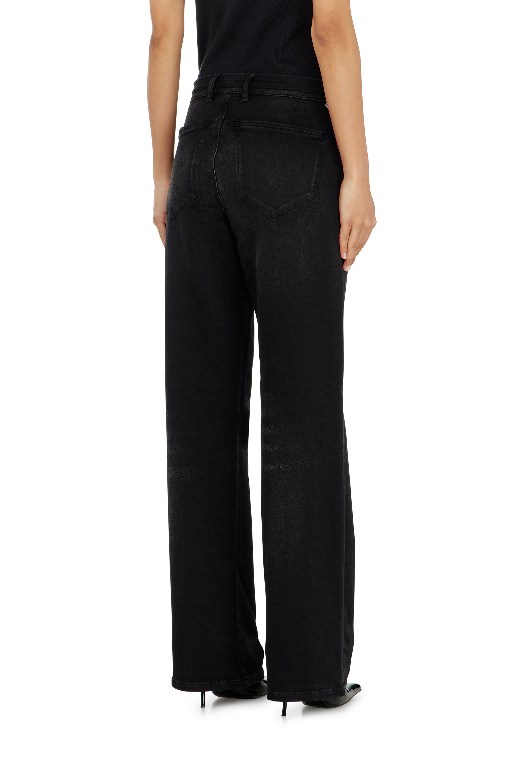Diesel - Woman's Regular 2071 D-Meel Joggjeans&reg; 09P90, Black/Dark grey - 3