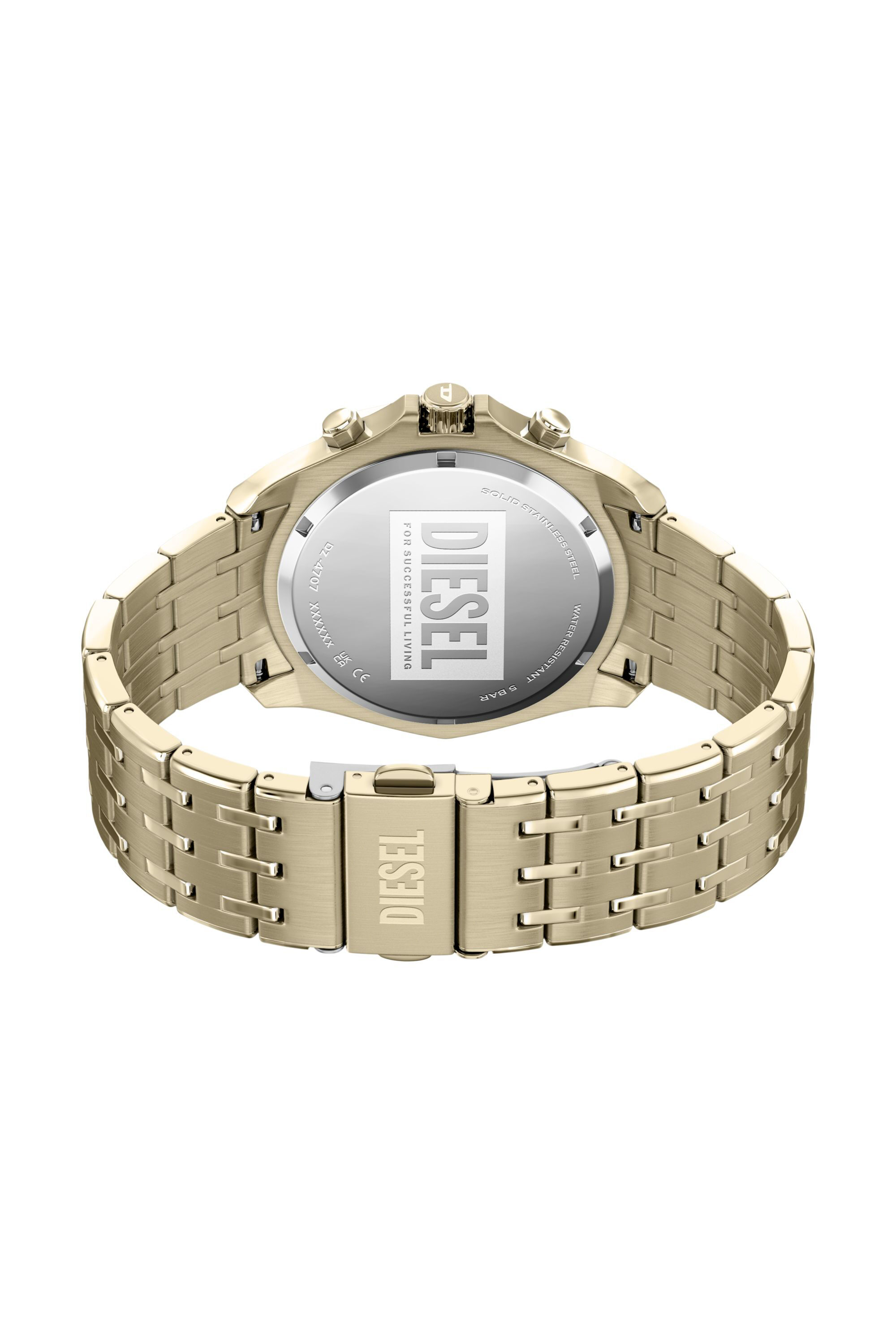 Diesel - DZ4707 WATCH, Man's Stinger Gold-Tone Stainless Steel Watch in Gold - 5