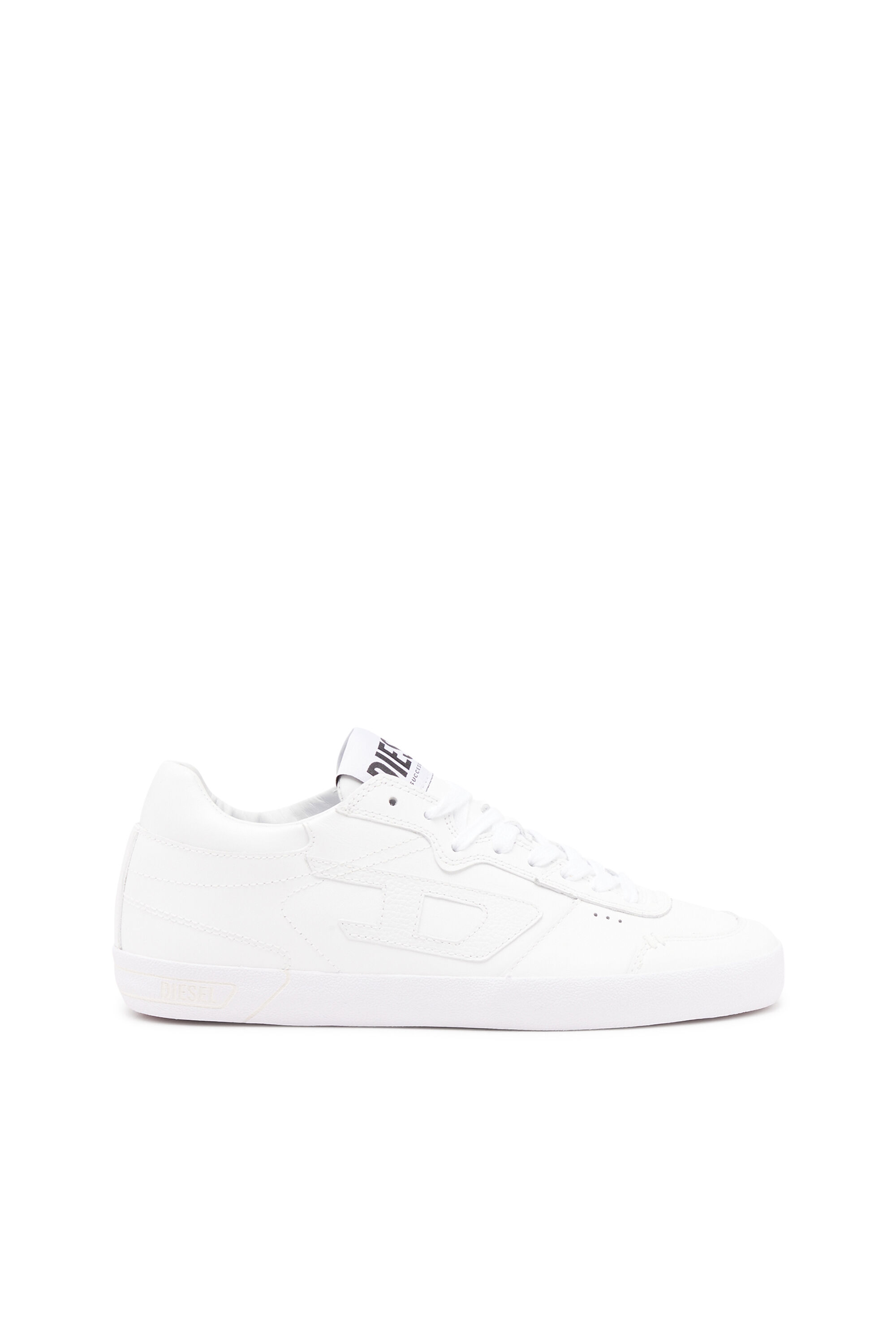 Men s S Leroji Low Low top leather sneakers with D branding White Diesel