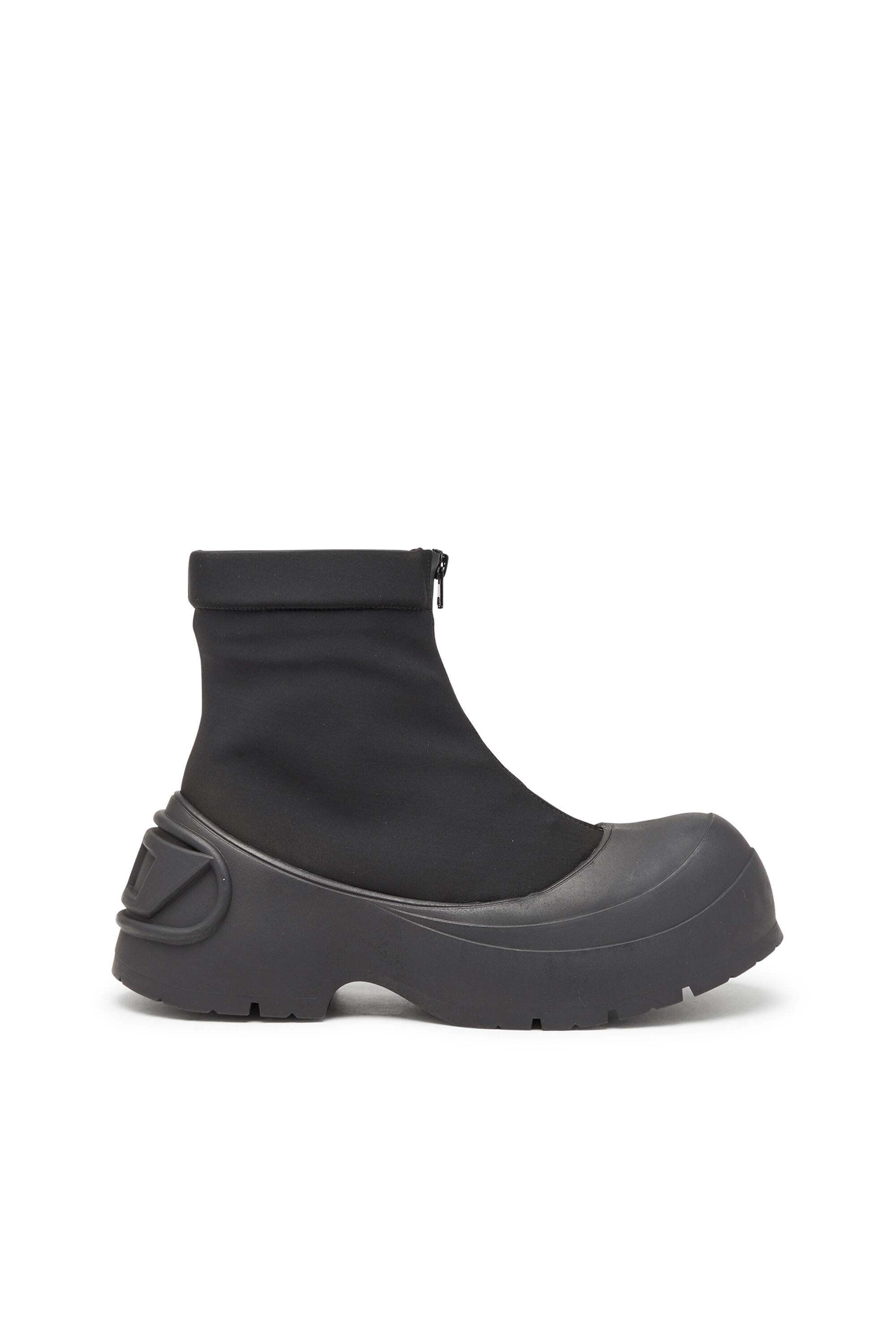 Men's D-Donald-Rubber-trimmed ankle boots | Black | Diesel
