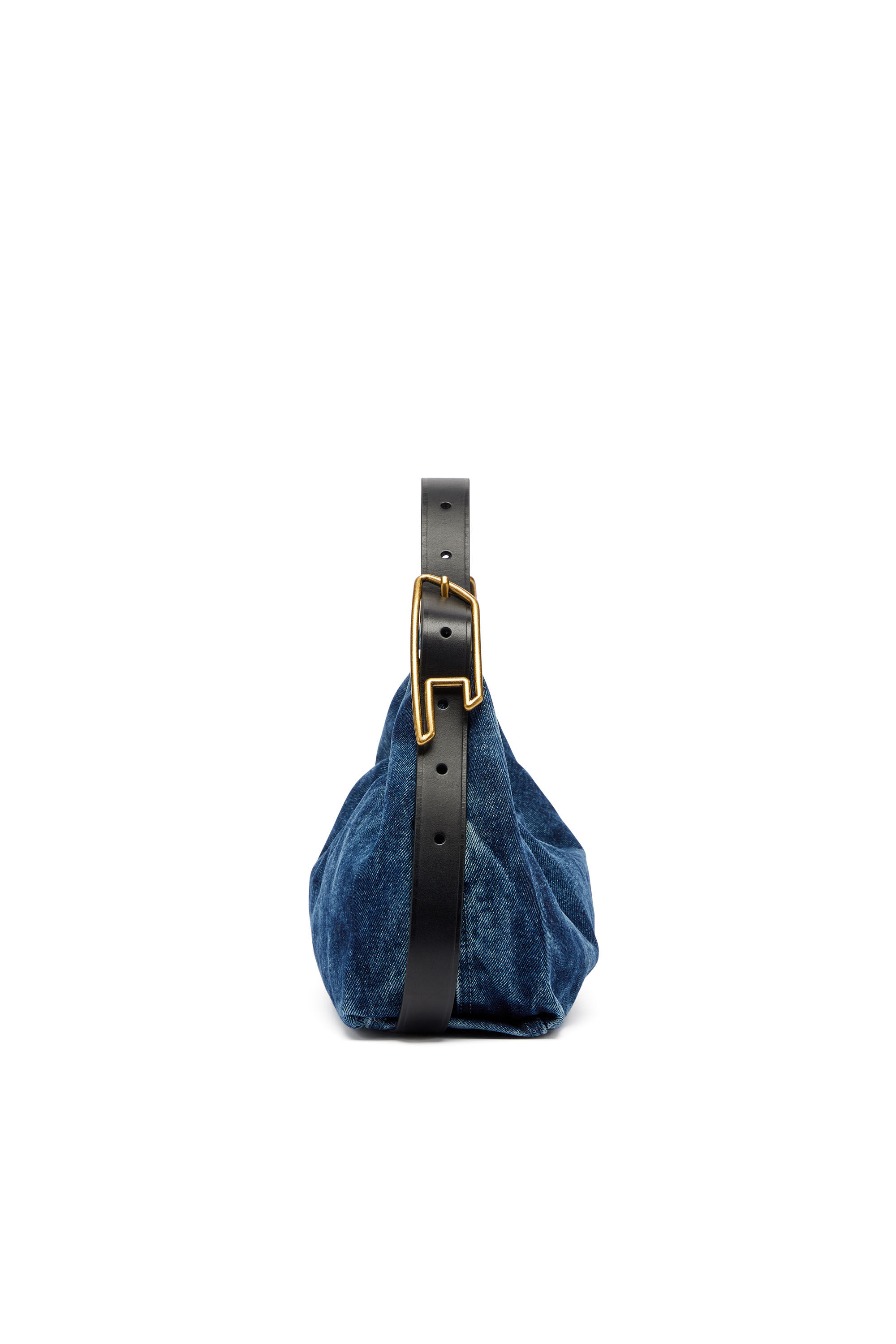 Diesel - D-LINE HOBO S, Woman's D-Line-Denim shoulder bag in Medium blue - 5