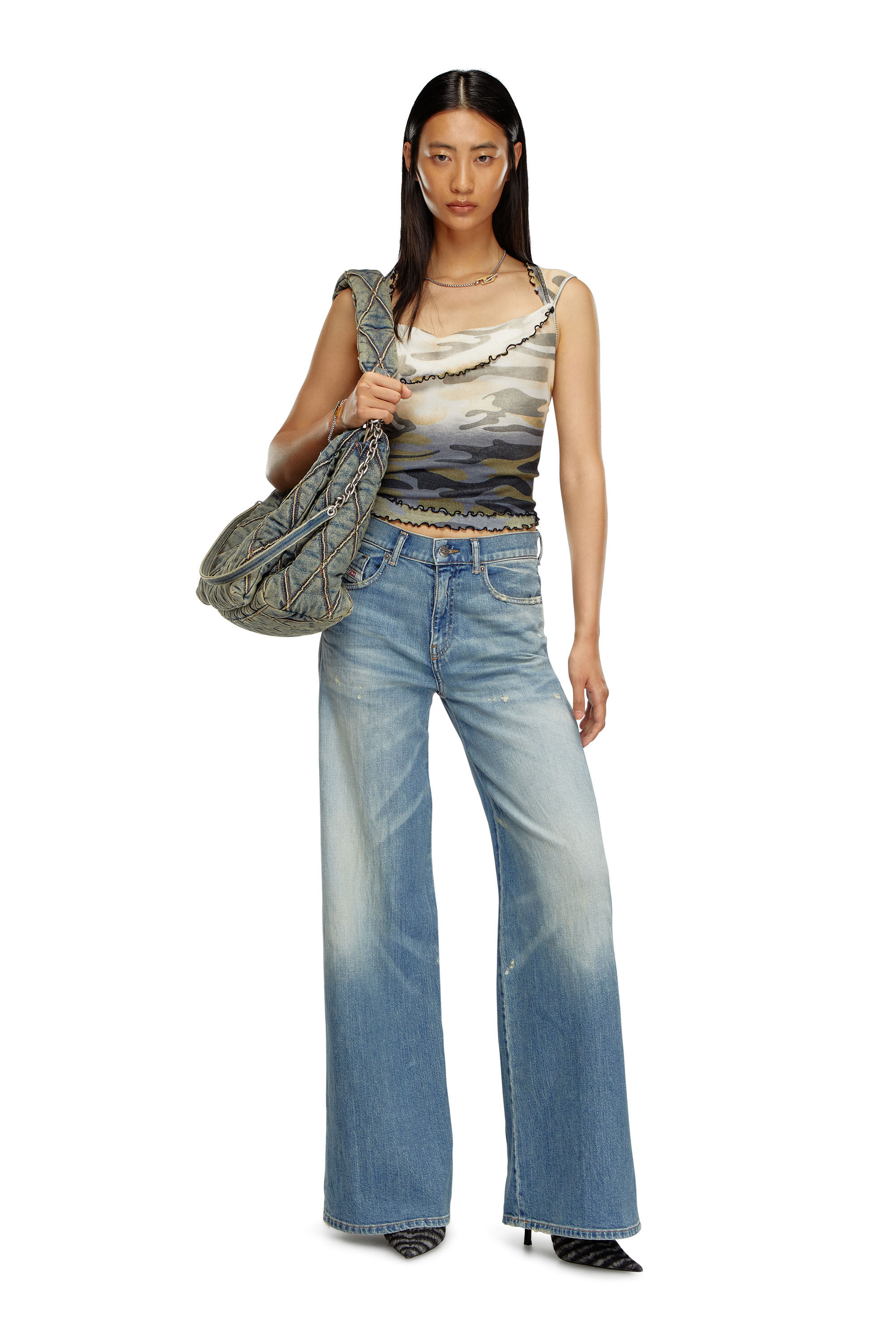 Women's Flare Jeans | Medium blue | Diesel 1978 D-Akemi