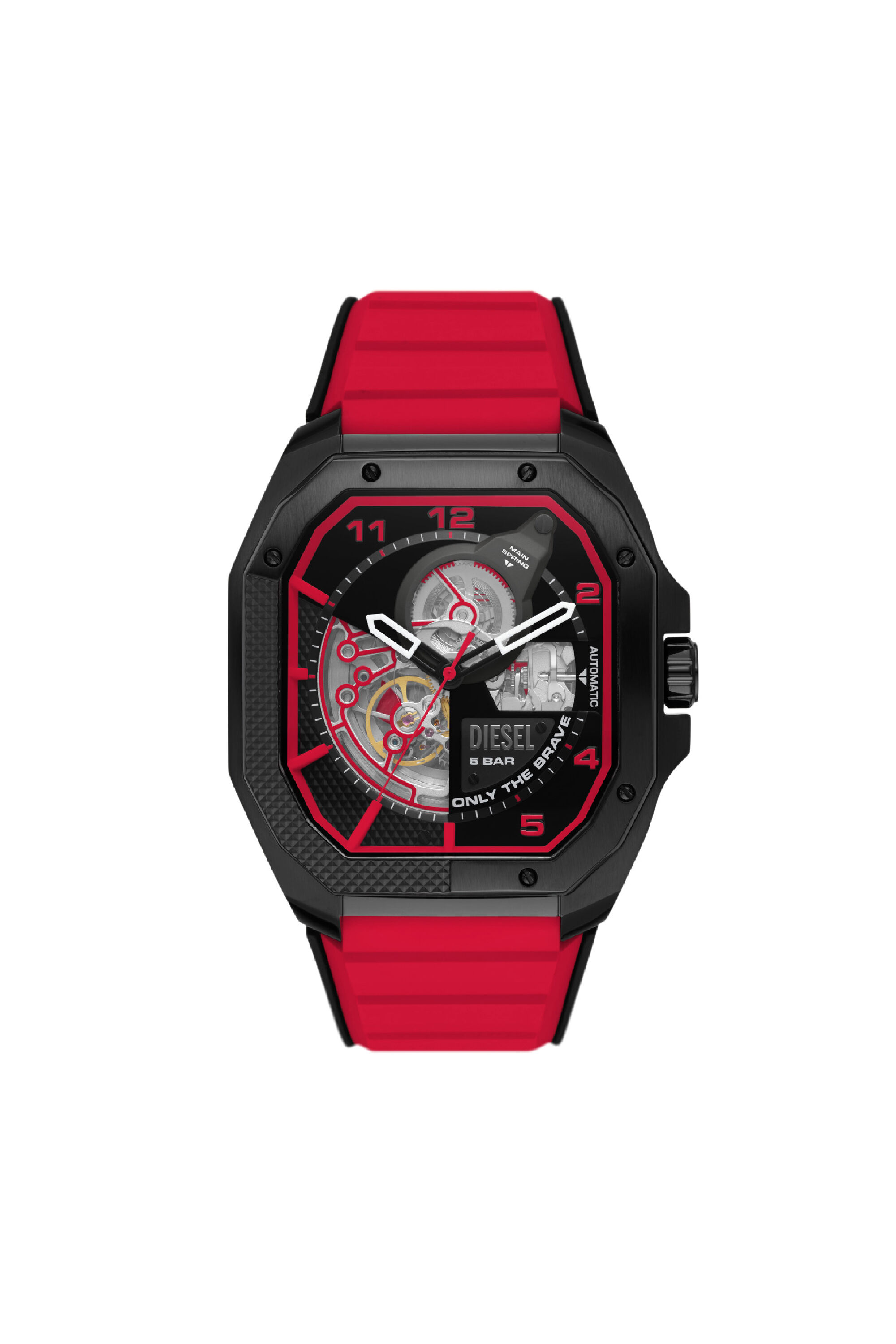 Diesel store watch red