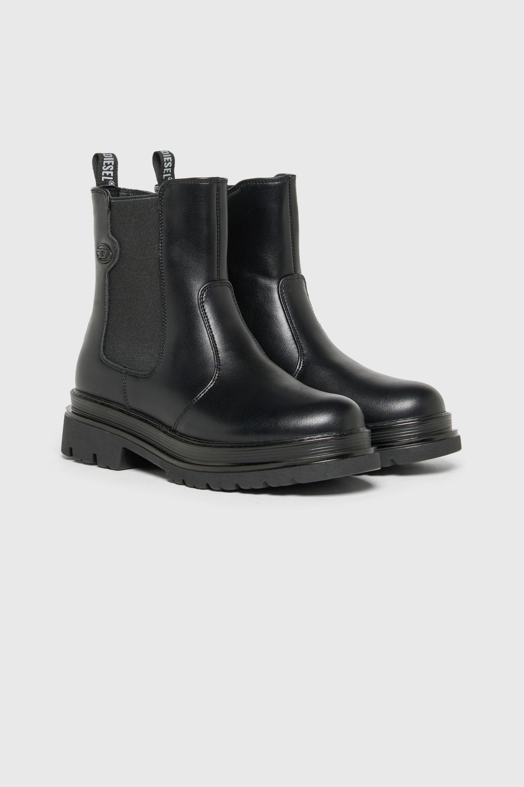 Diesel - D-VYNCOUN, Unisex's D-Vyncoun - Chelsea boots with Oval D logo in Black - 2