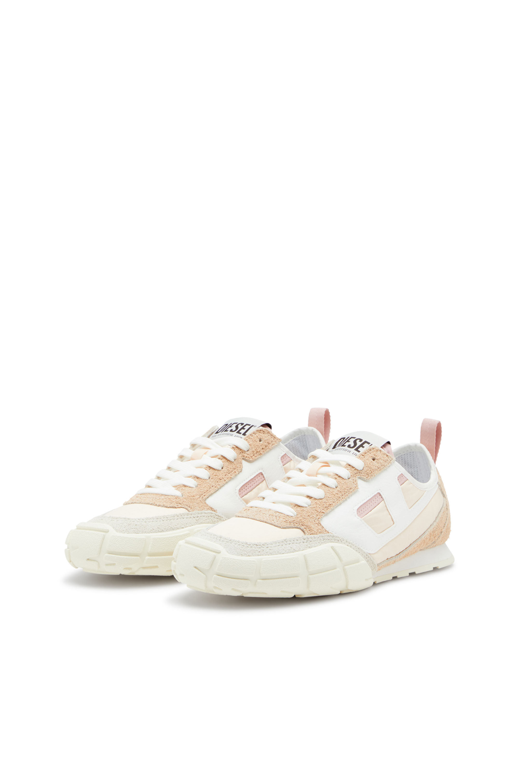 Diesel - S-PAGODHA LOW W, Woman's Sneakers in leather, suede and ripstop in null - 8