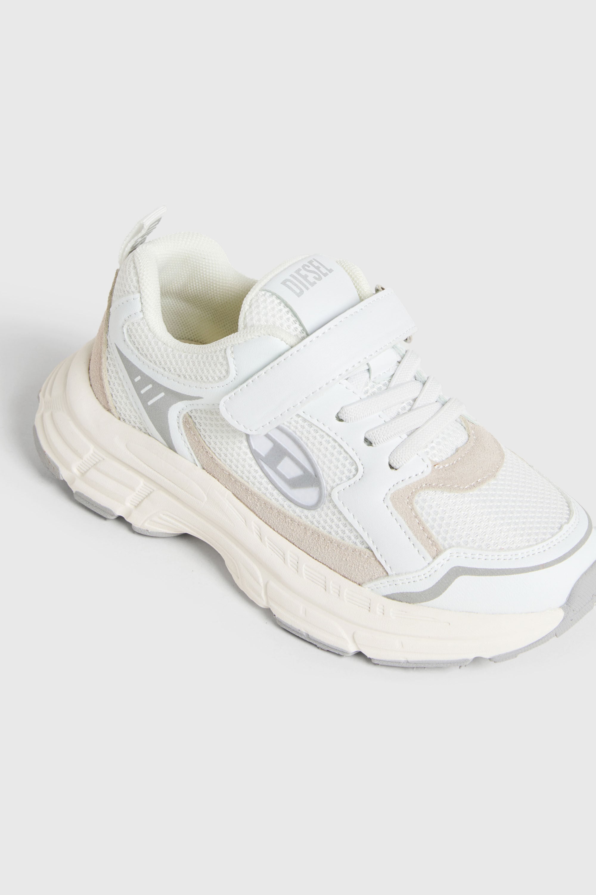 Diesel - S-RUNVINRI-VEL, Unisex's S-Runvinr- Sneakers in mesh and fabric in White - 4