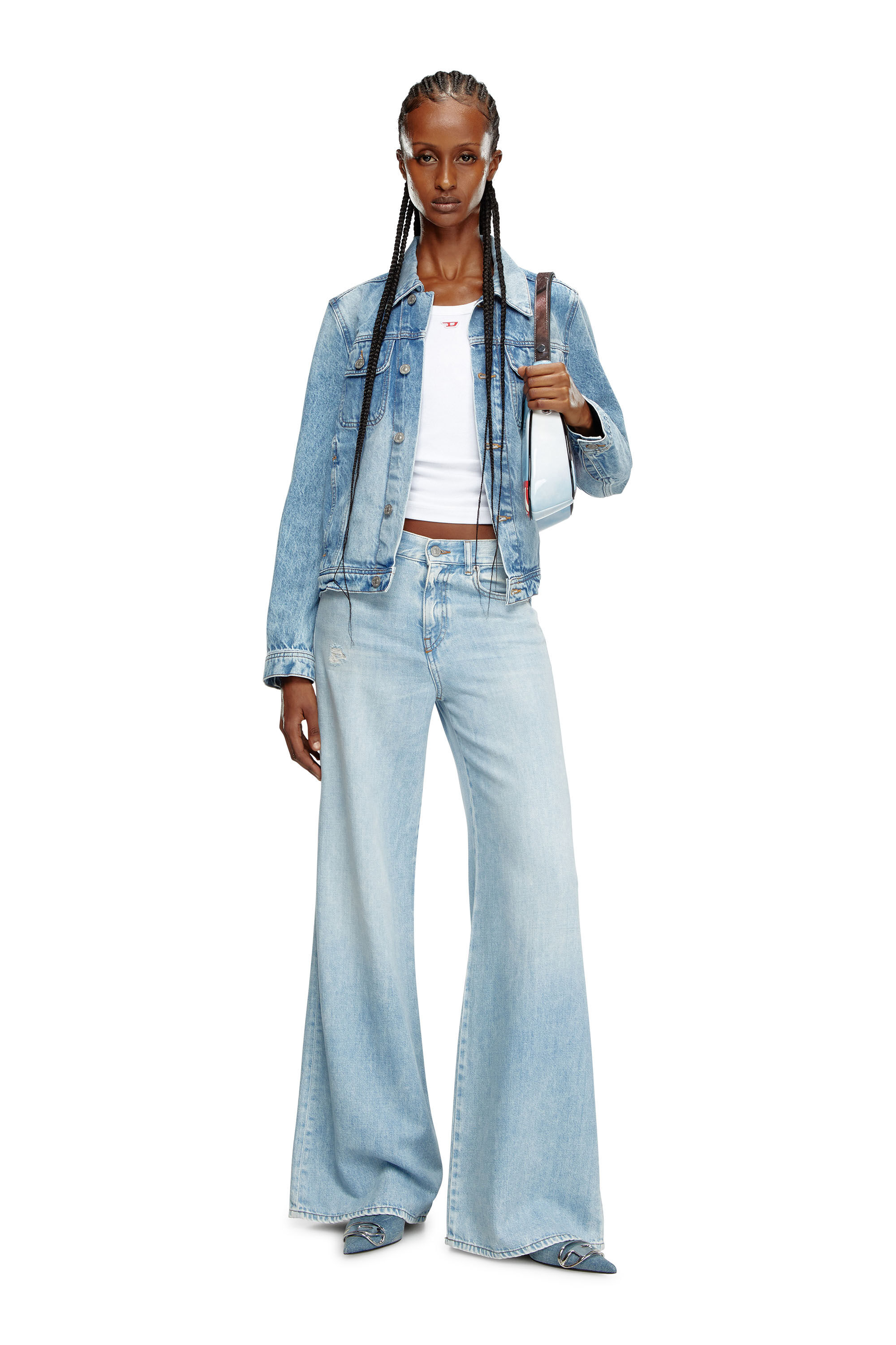 Women's Flare Jeans | Light Blue | Diesel 1978 D-Akemi