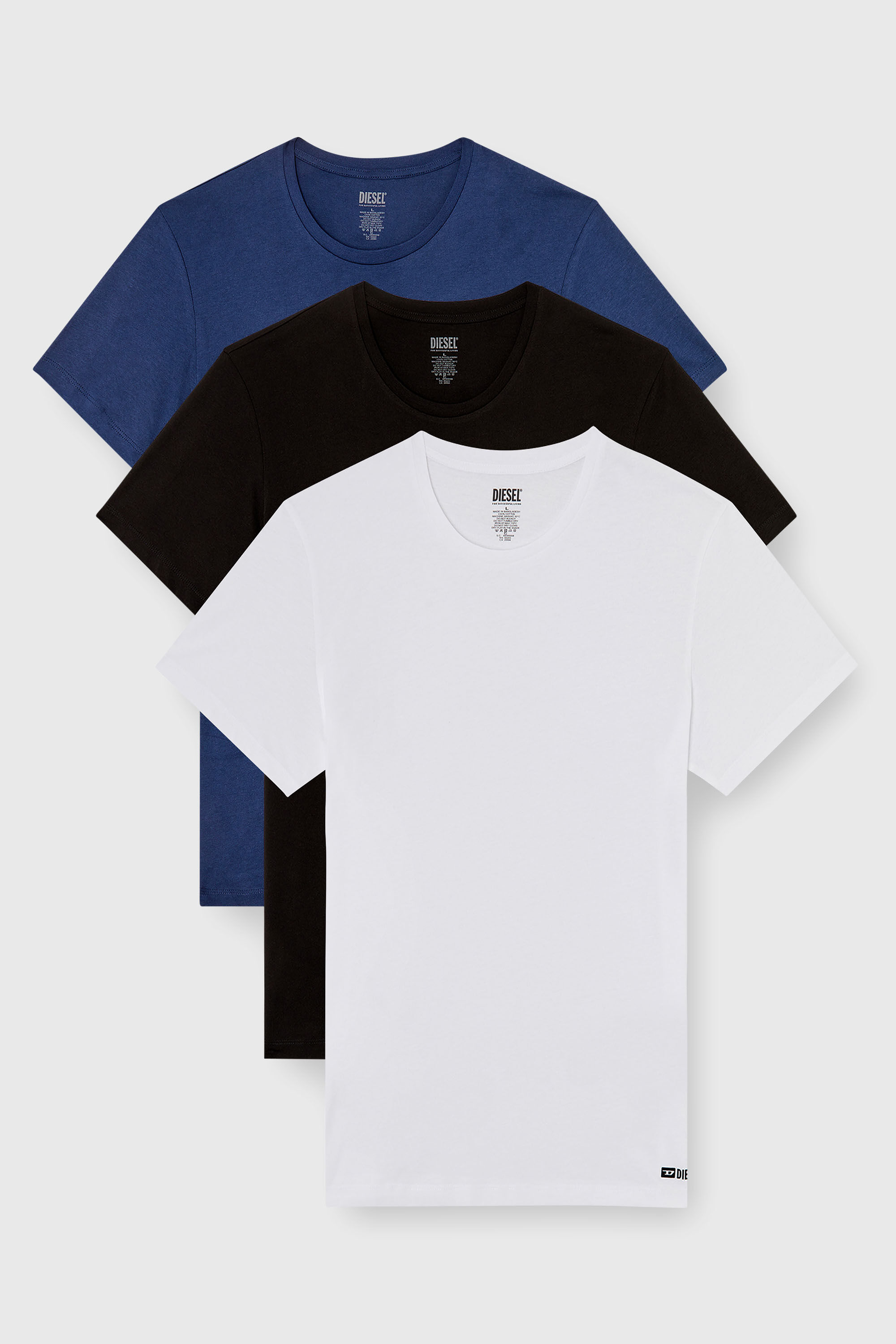 Diesel - RANDAL-D-BOX-3PACK, Man's Three-pack of T-shirts in Blue/White - 2