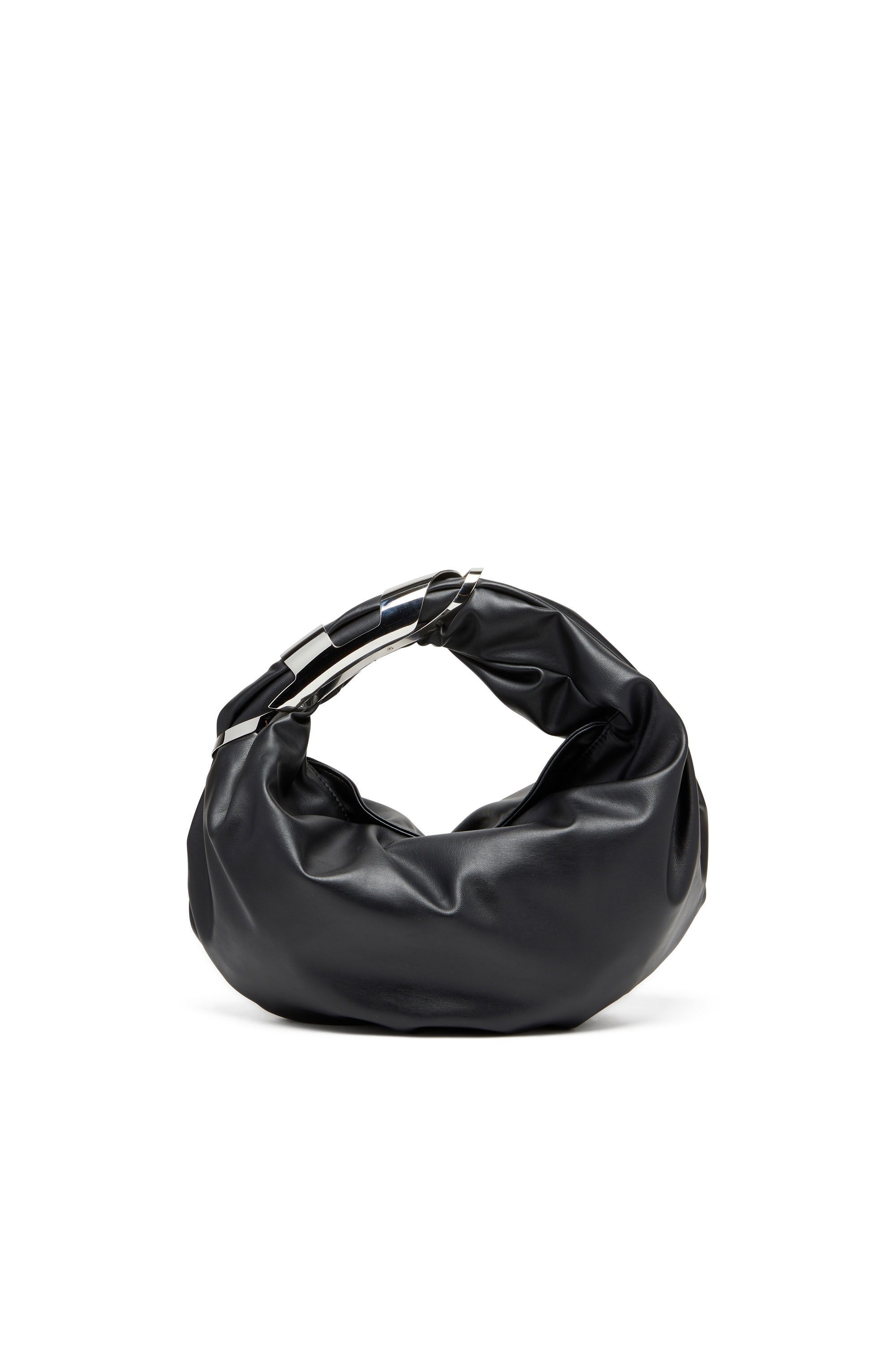 Women's Grab-D S-Hobo bag with Oval D handle | Black | Diesel