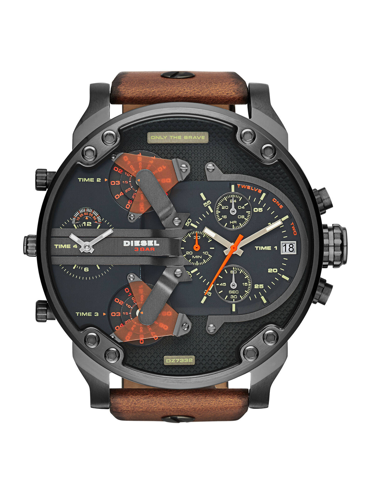 Diesel - DZ7332 MR. DADDY 2.0, Man's Watch with multi-layer watch in Brown - 1