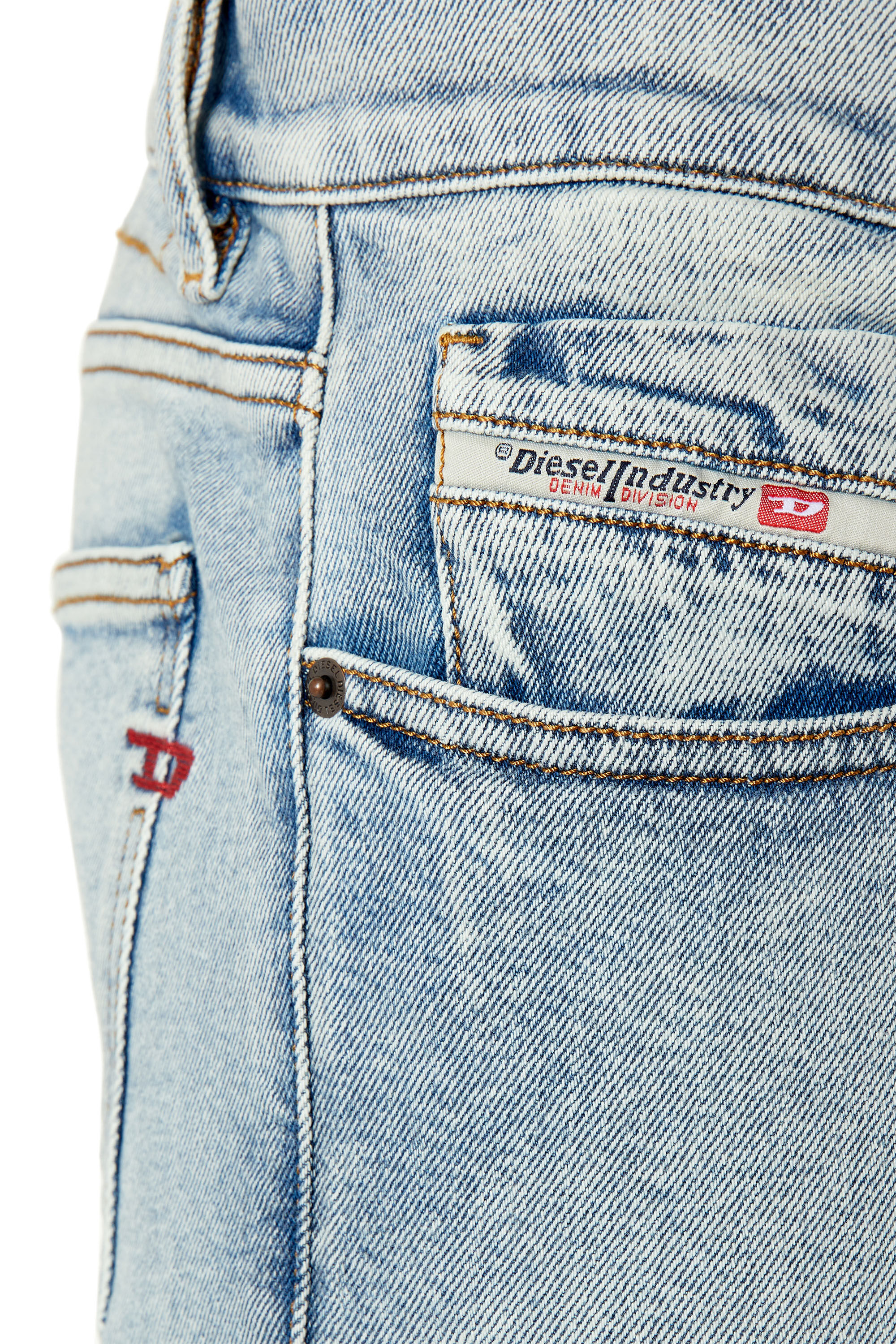 Diesel - Slim Jeans 2019 D-Strukt 9C08L, Light Blue - Image 5