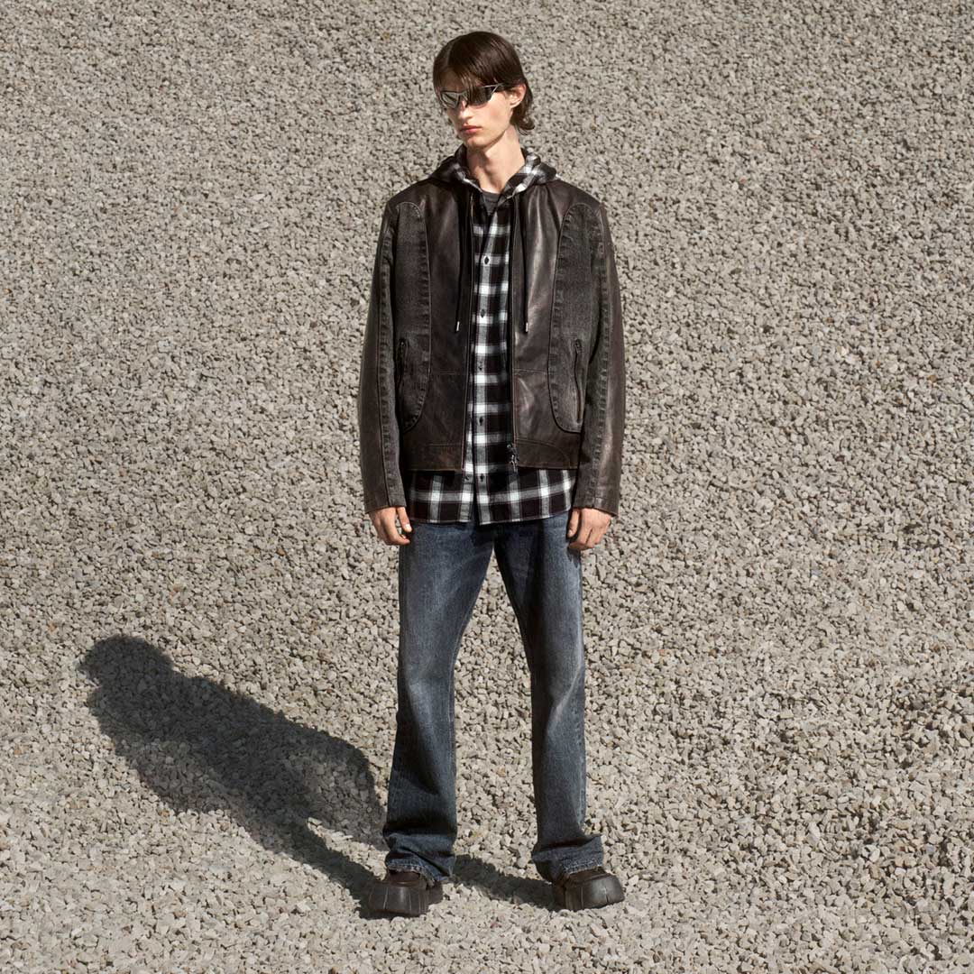 A man wearing Diesel jeans