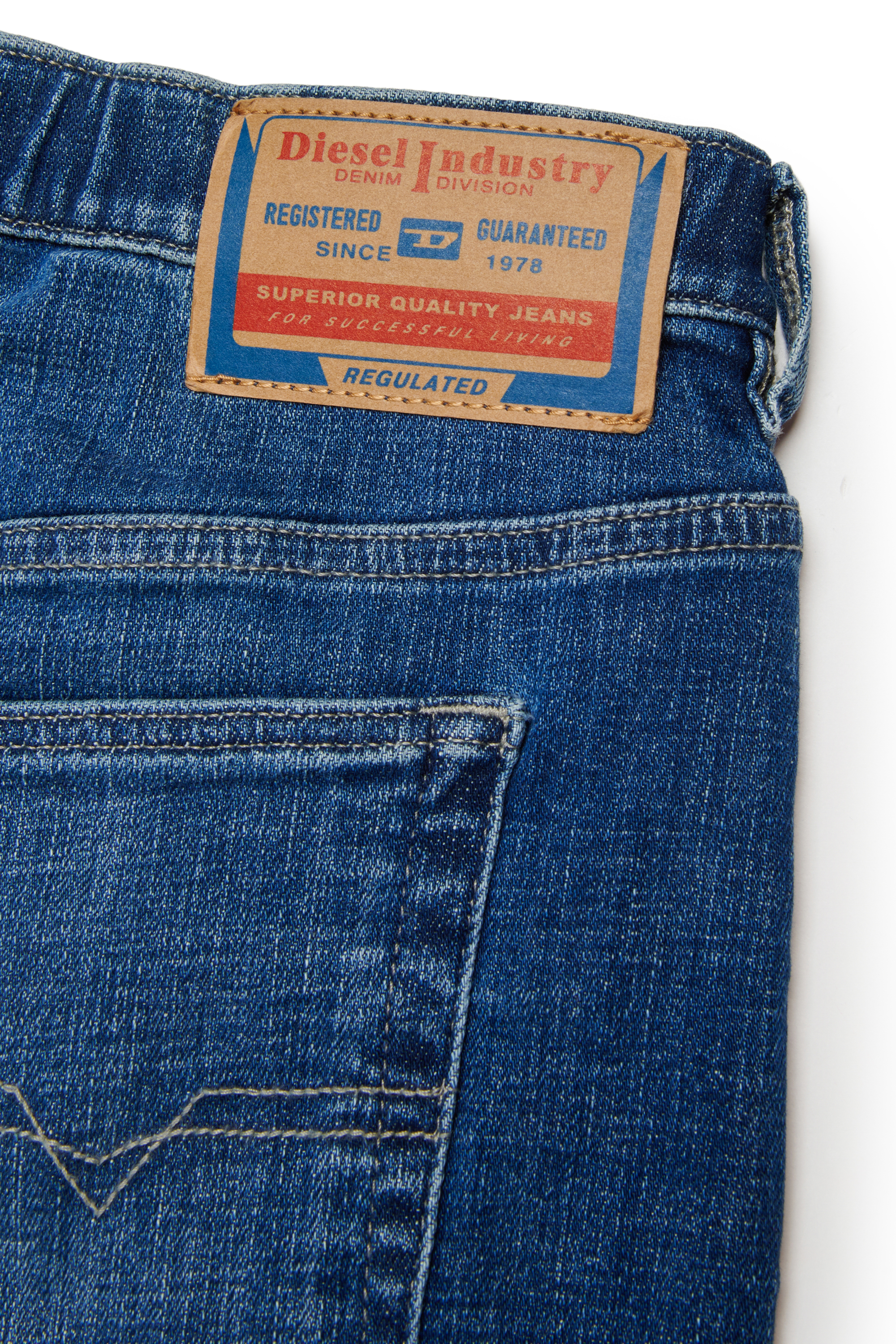 Diesel - PROXI, Man's Shorts in stretch denim with whiskers in Medium blue - 4