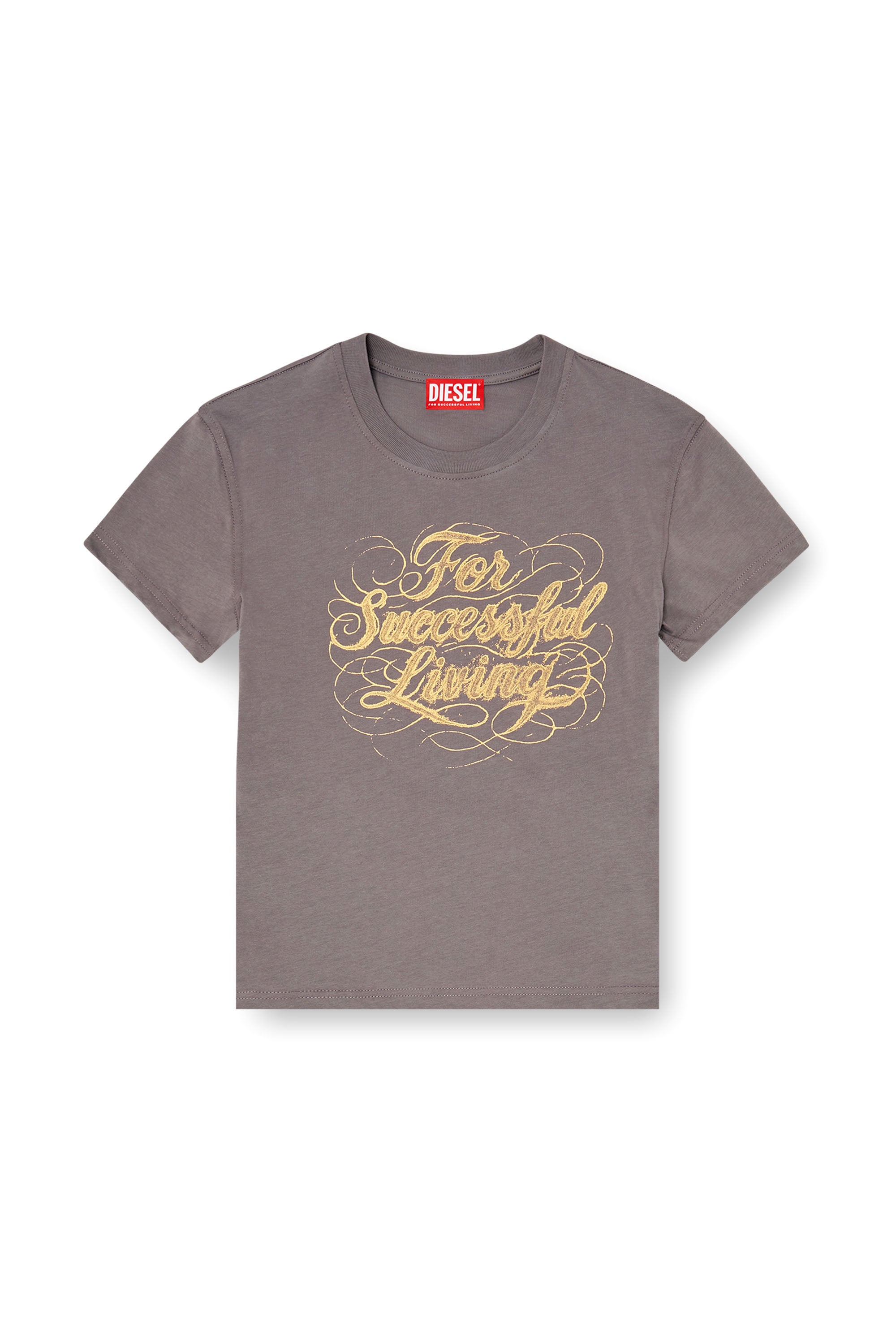 Diesel - T-ILA-AA4, Woman's T-shirt with logo print in null - 3