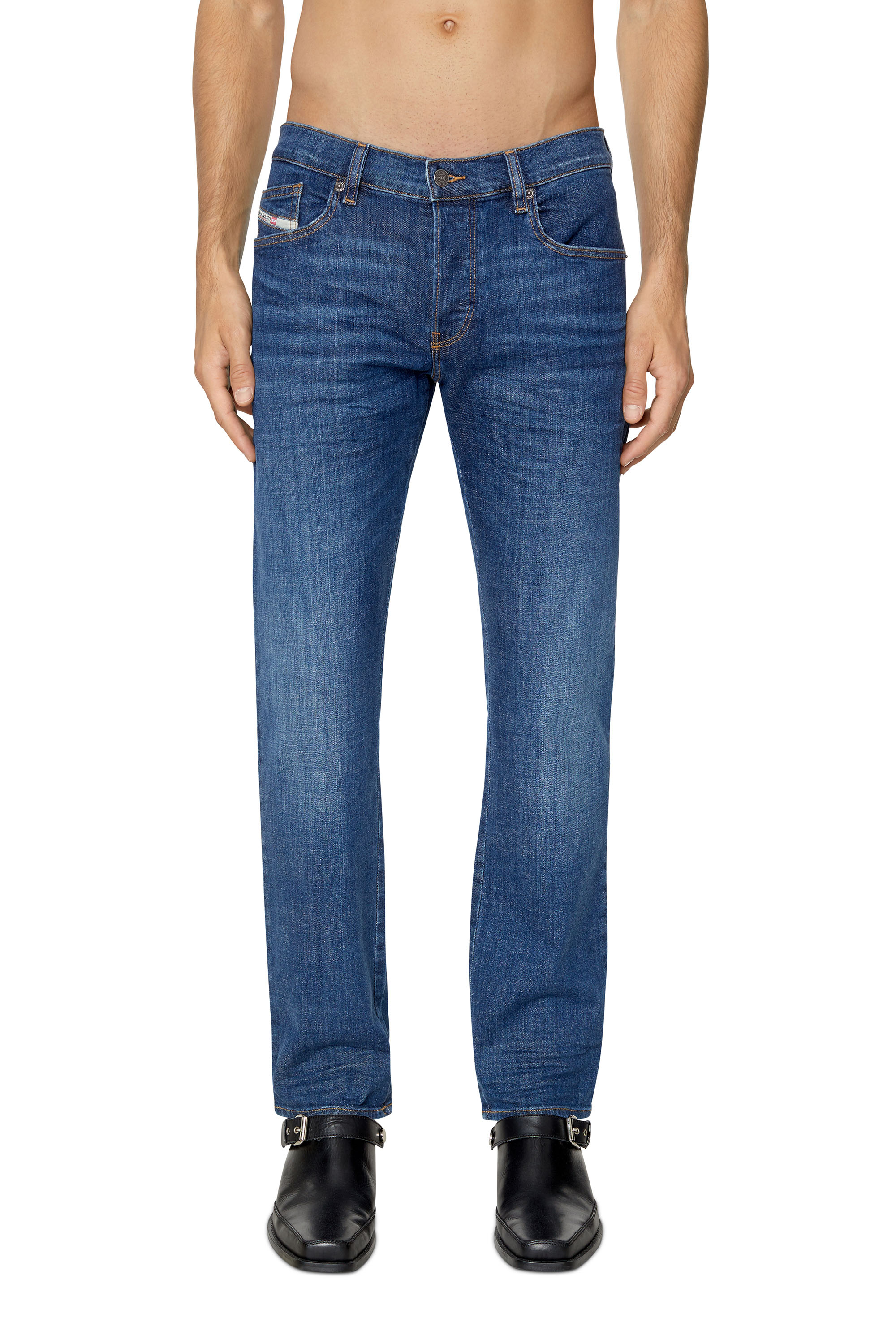 Diesel - D-Mihtry 0IHAR Straight Jeans, Dark Blue - Image 1