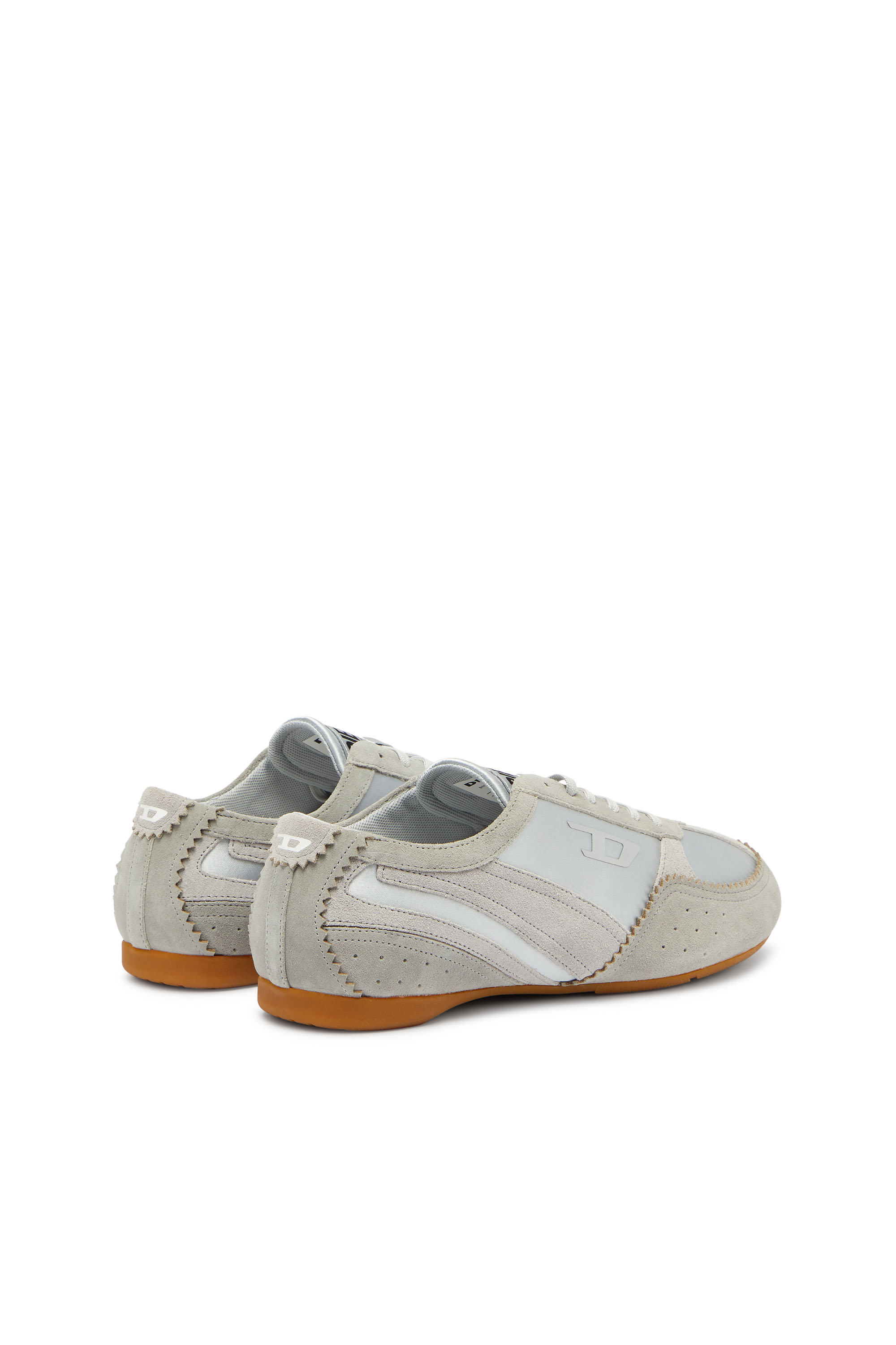 Diesel - D-MILE LOW II W, Woman's D-Mile- Sneakers with suede overlays in Light Blue - 3