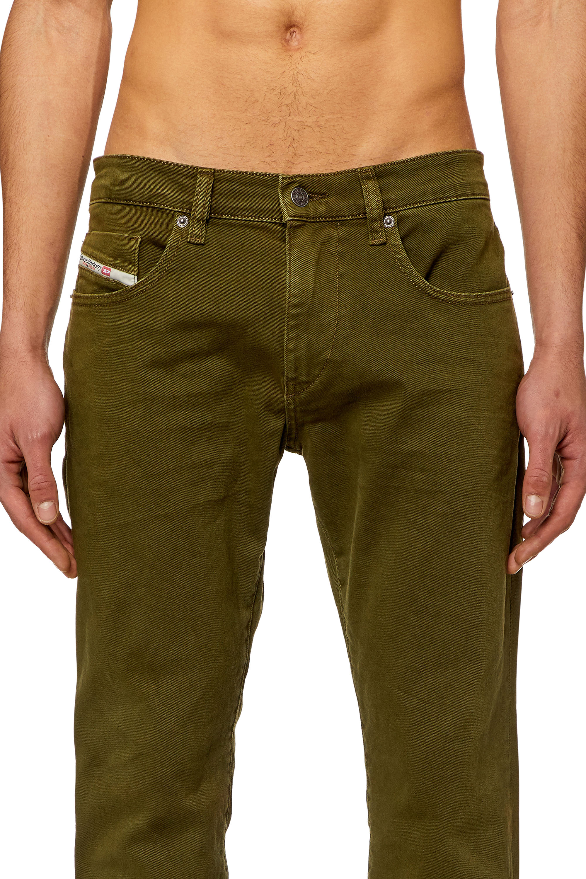 Diesel - 2019 D-Strukt 0QWTY Slim Jeans, Green - Image 3