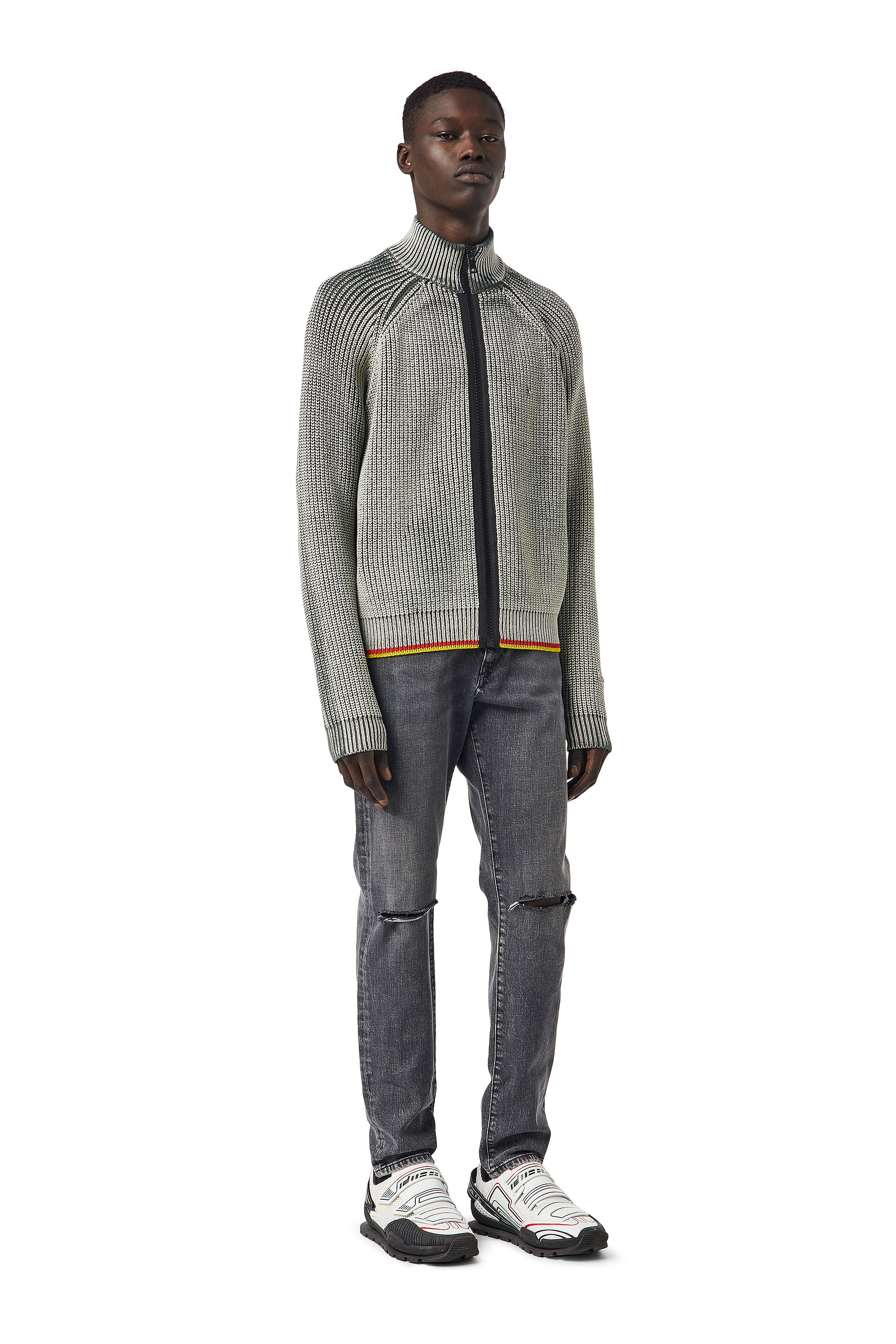 Diesel - 2019 D-Strukt 09D20 Slim Jeans, Black/Dark grey - Image 2