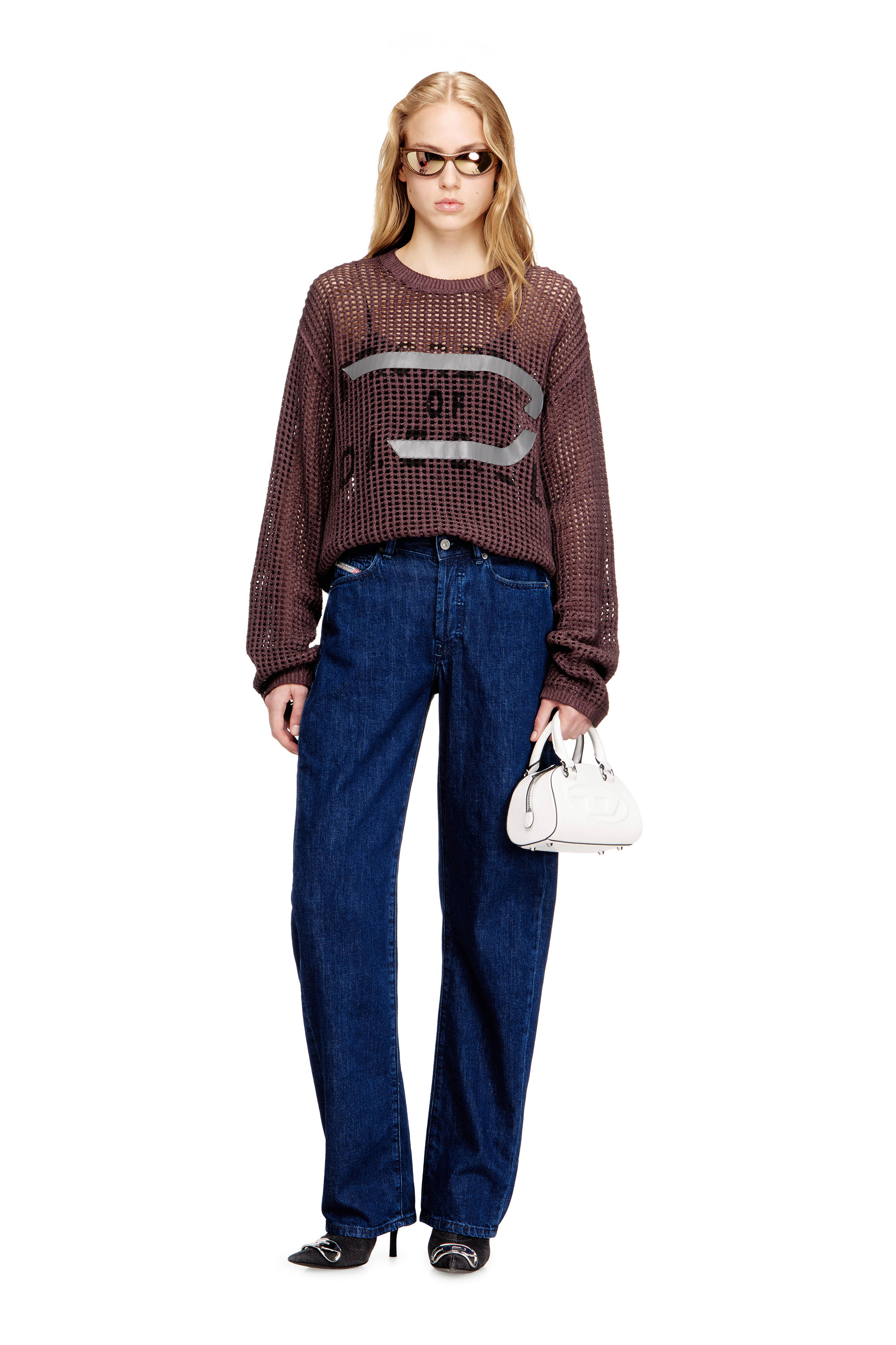 Diesel - Woman's Relaxed Jeans 1974 D-Ellz 0DBDX, Dark Blue - 1