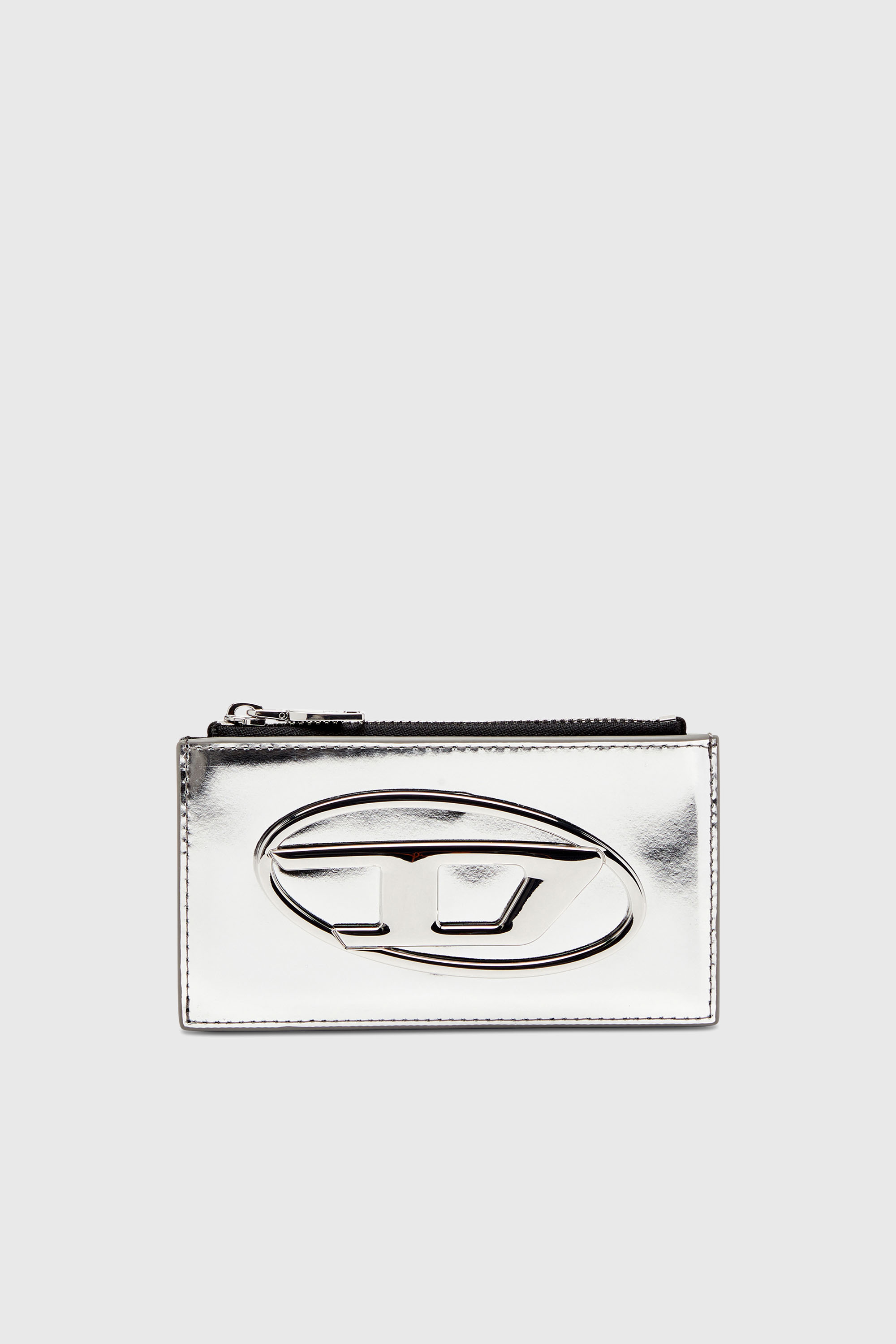 Card holder in mirror leather