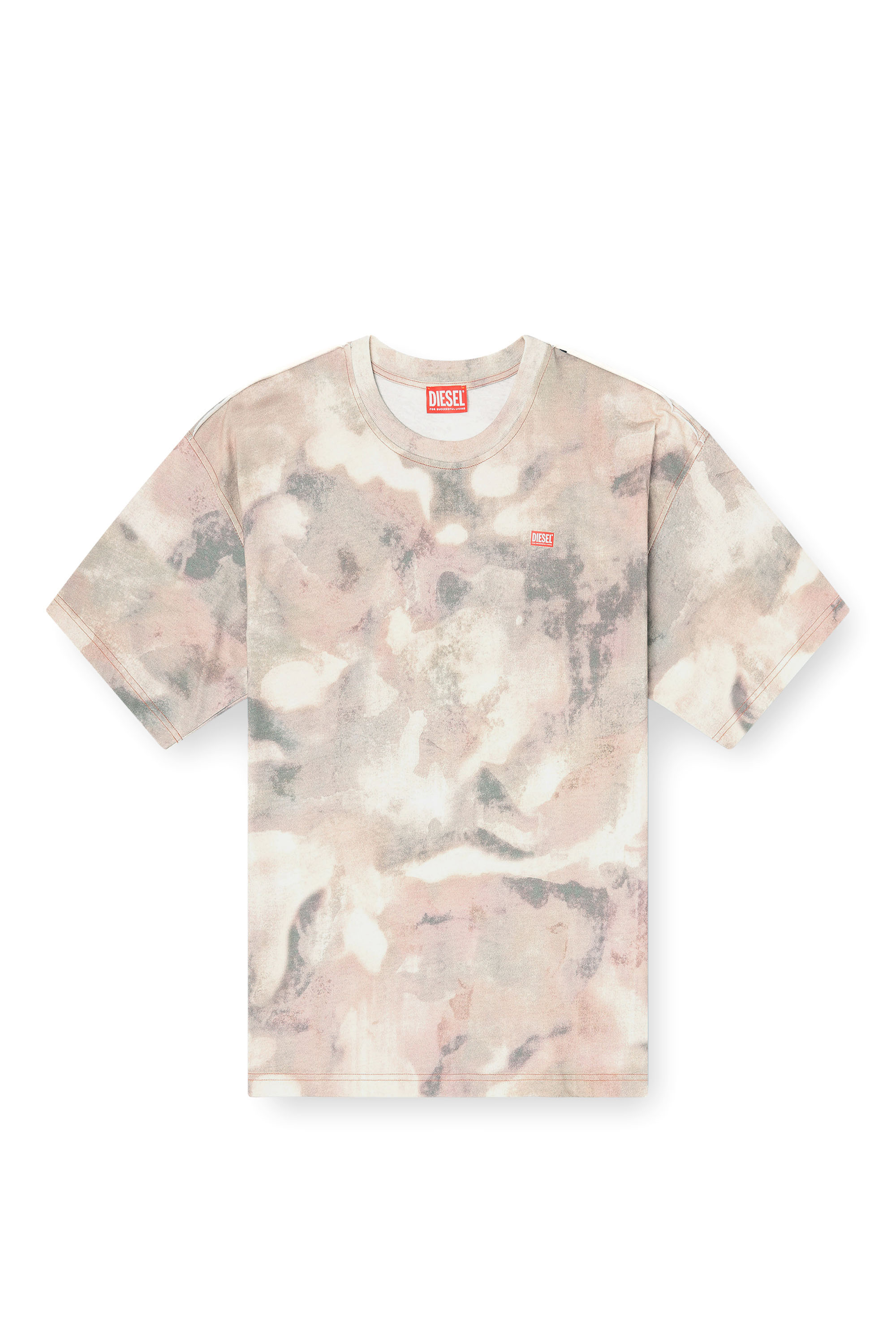 Diesel - T-BOXT-V7, Man's Heavy cotton T-shirt with camo print in null - 3
