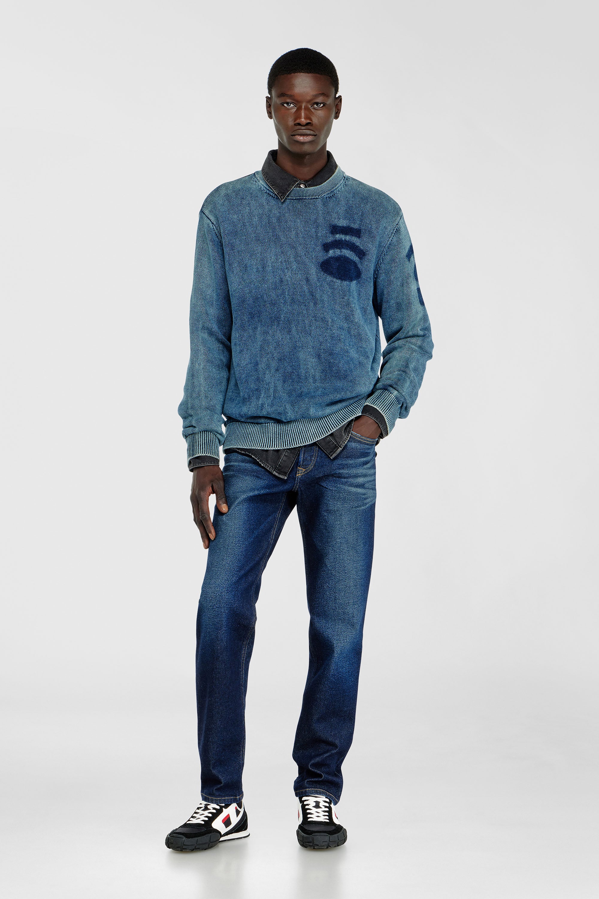 Diesel - Man's Regular Jeans 2023 D-Finitive 0KBBV, Dark Blue - 1