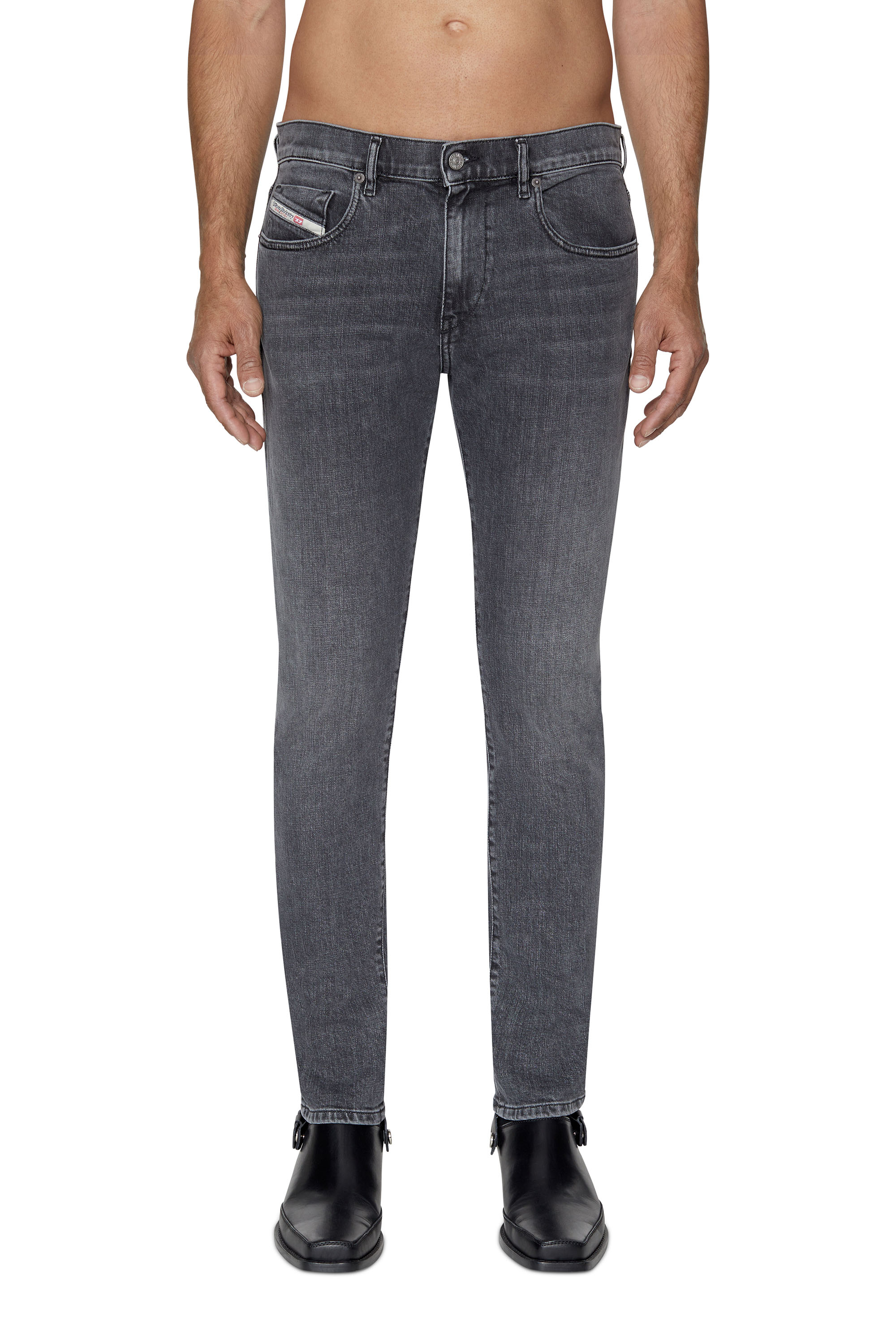 Diesel - Slim Jeans 2019 D-Strukt 09C47, Black/Dark grey - Image 1