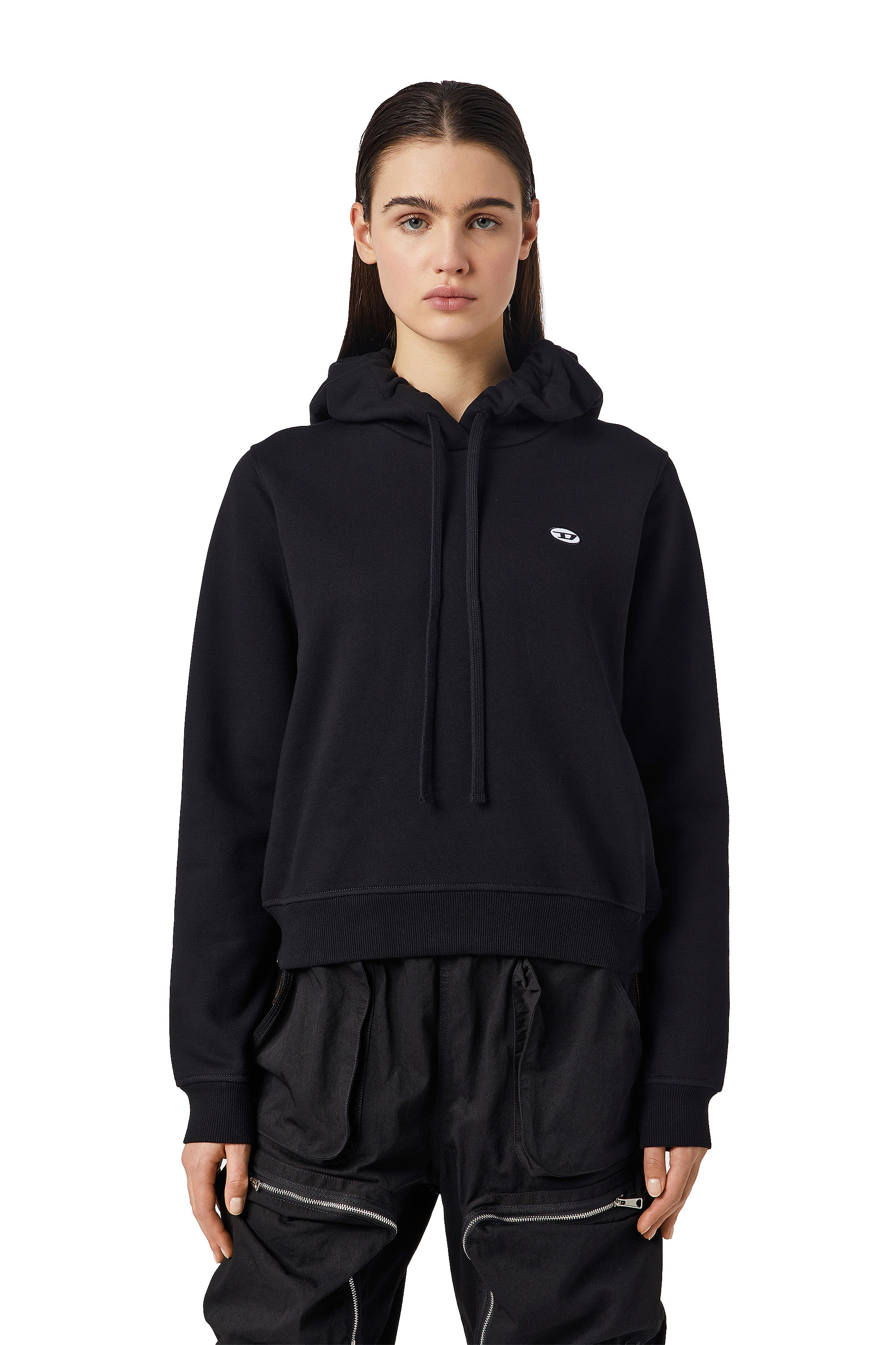 Diesel - F-REGGY-HOOD-DOVAL-PJ, Black - Image 1