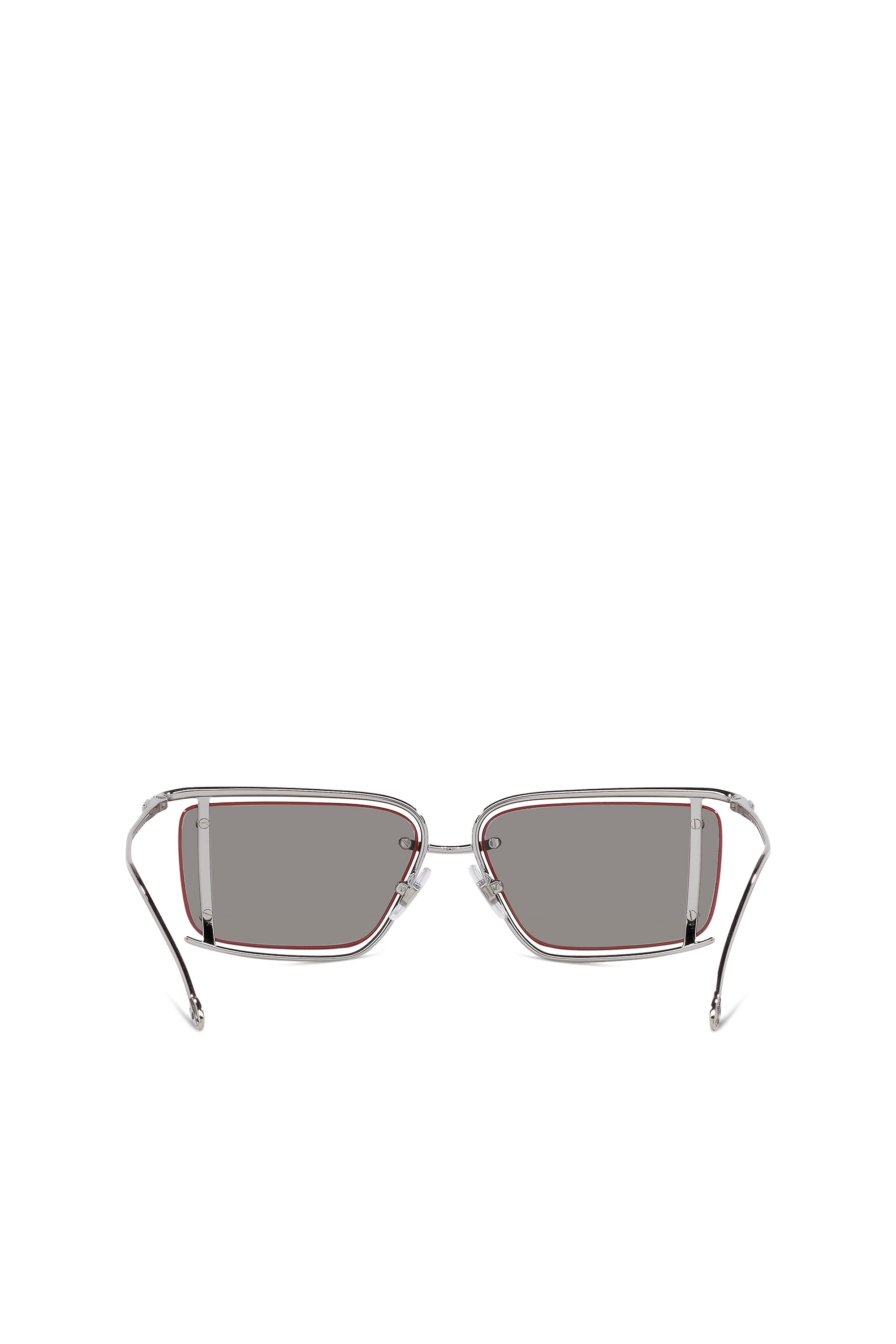 Diesel - 0DL1002, Unisex's Rectangle sunglasses in Silver - 3