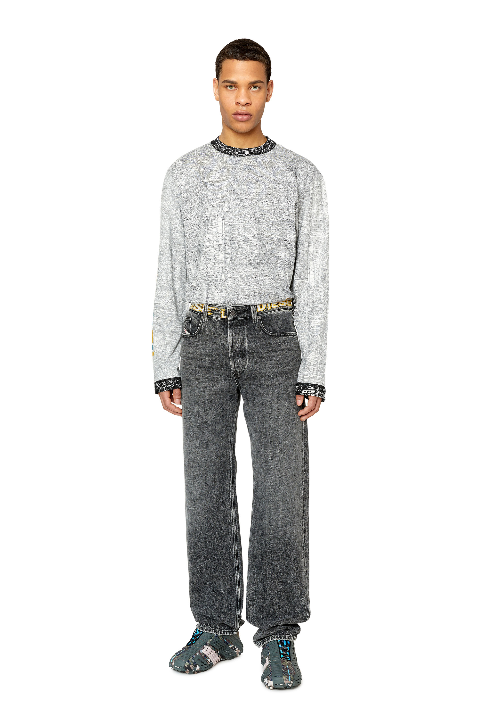 Diesel - T-CRANESIDE, Light Grey - Image 4