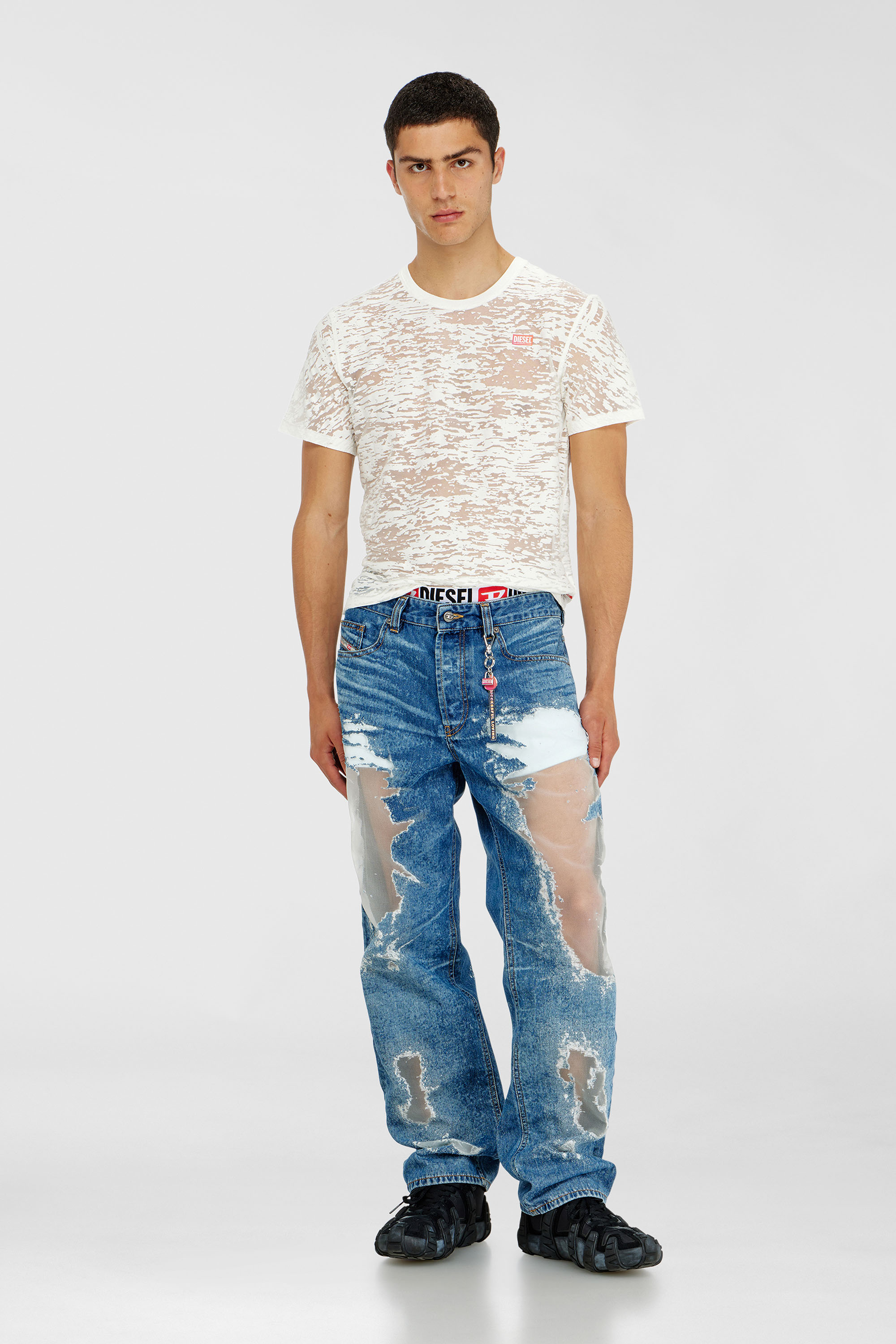Diesel - Man's Regular Jeans 2024 D-Macs 068ZH, Medium blue - 2