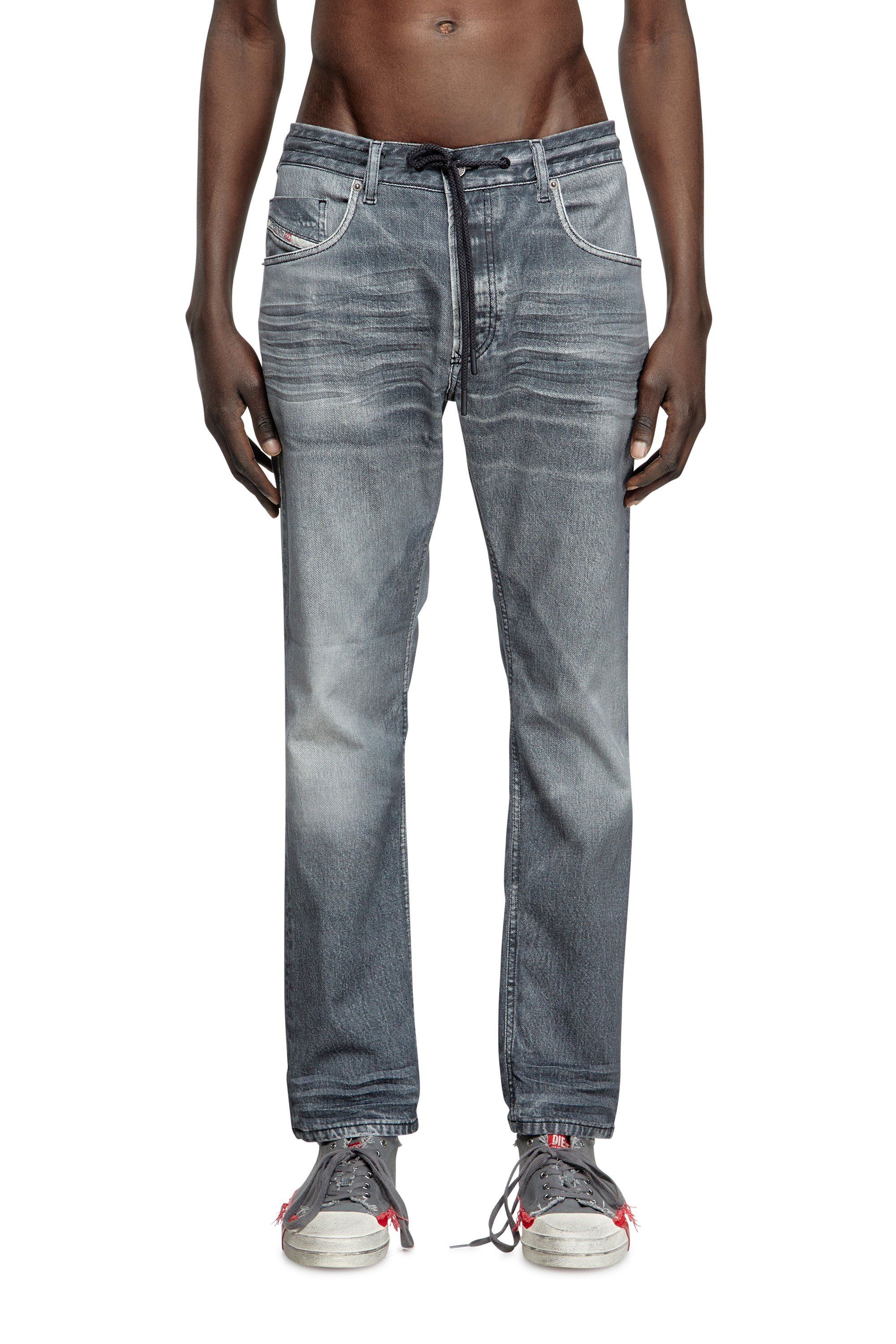 Diesel - Man's Regular 2030 D-Krooley Joggjeans® 068PC, Light Blue - 1