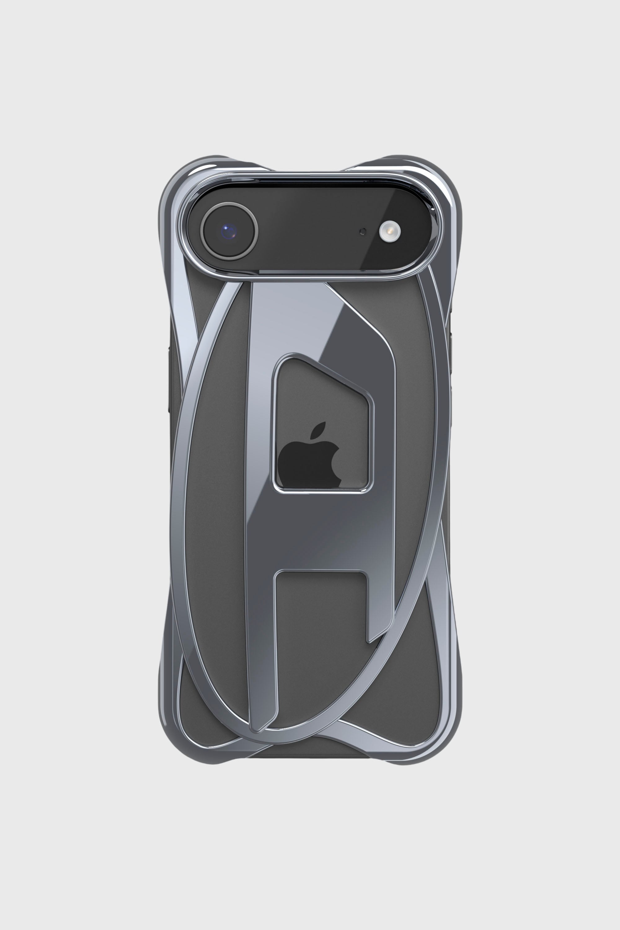 Diesel - 60444 D FRAME CASE, Unisex's Caged D glossy case for iPhone 17 Air in Dark grey - 2