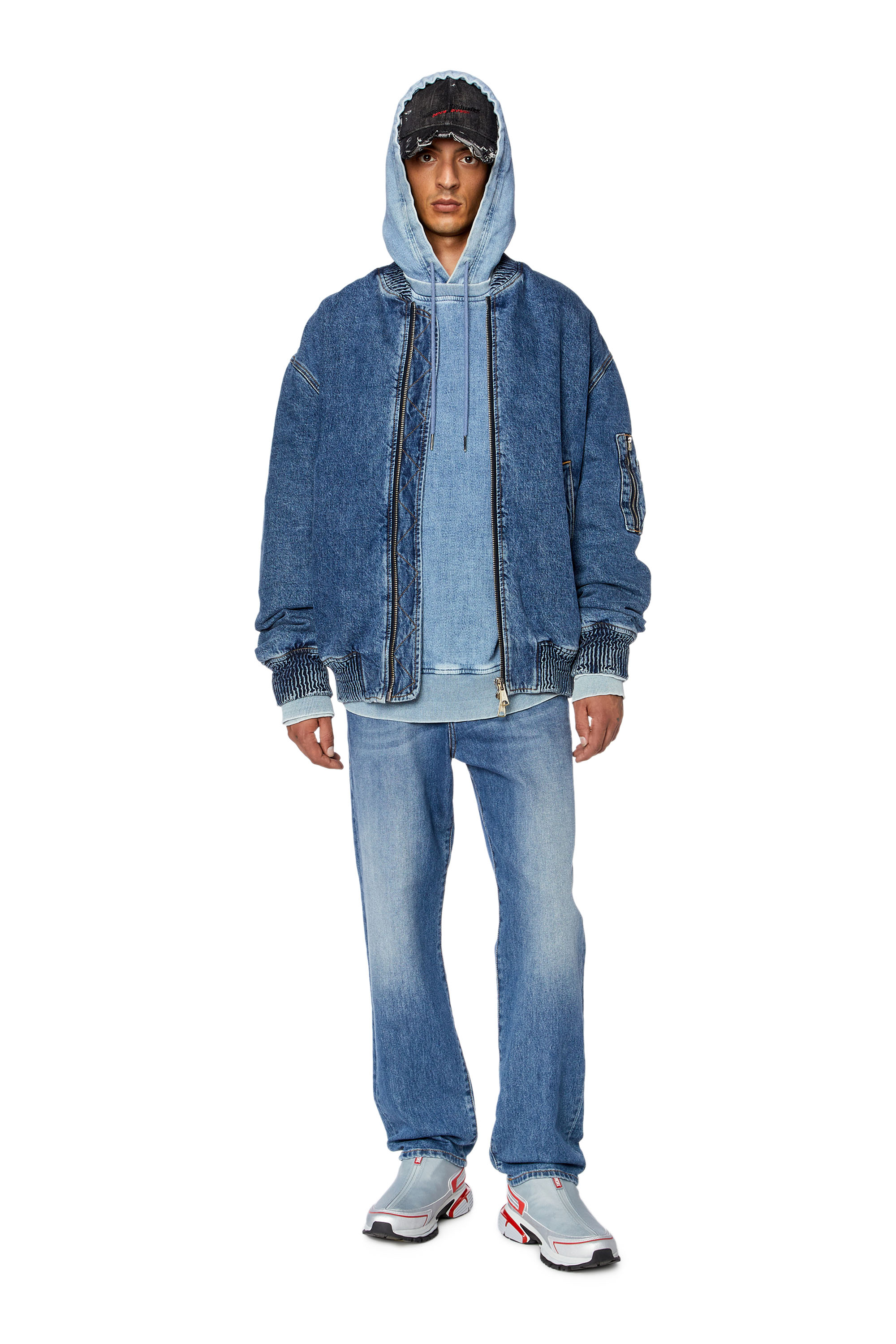 Diesel - Straight Jeans 2020 D-Viker 09F82, Medium blue - Image 1