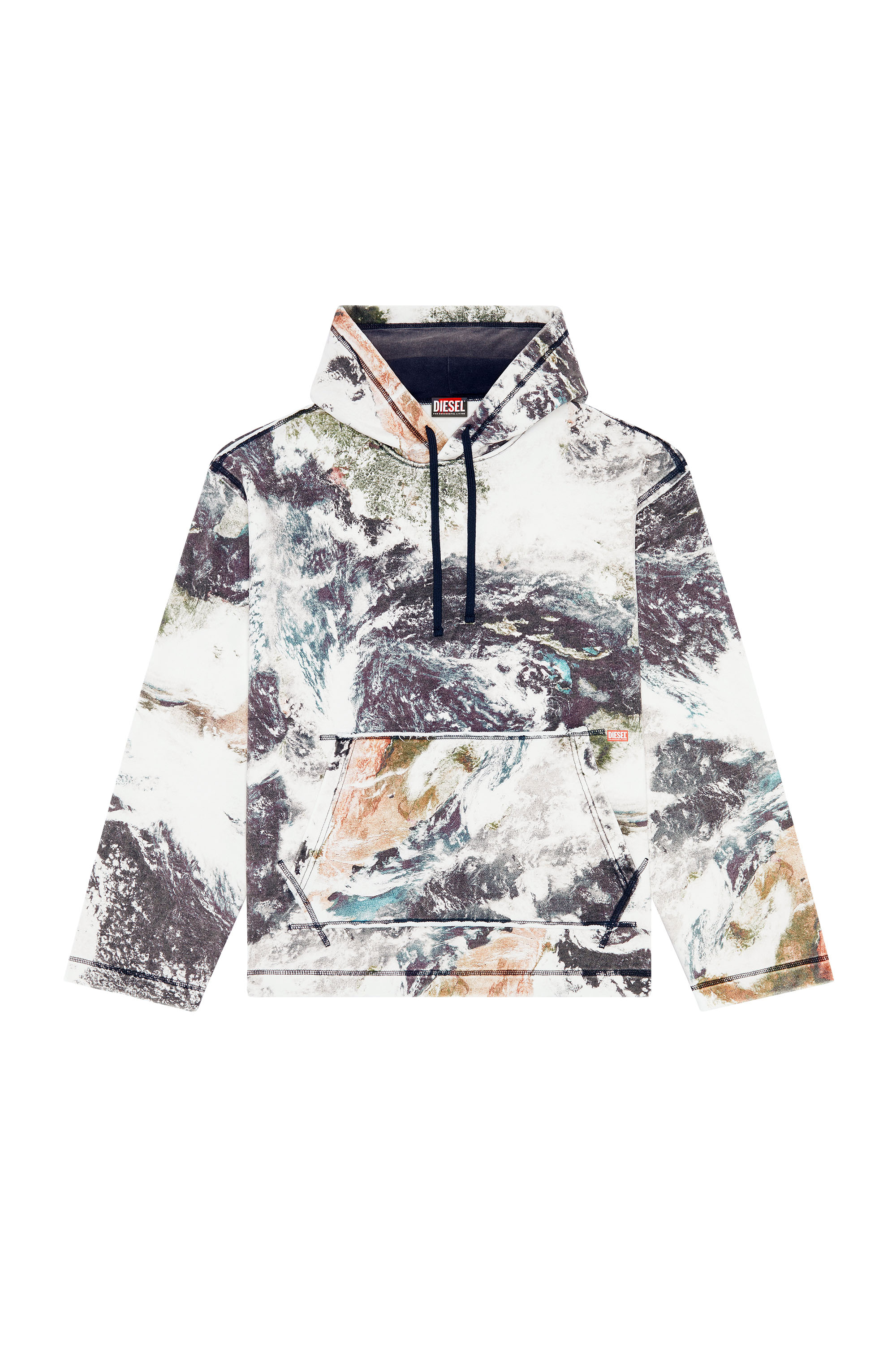 Diesel - S-PAY-HOOD-L1, White/Black - Image 3