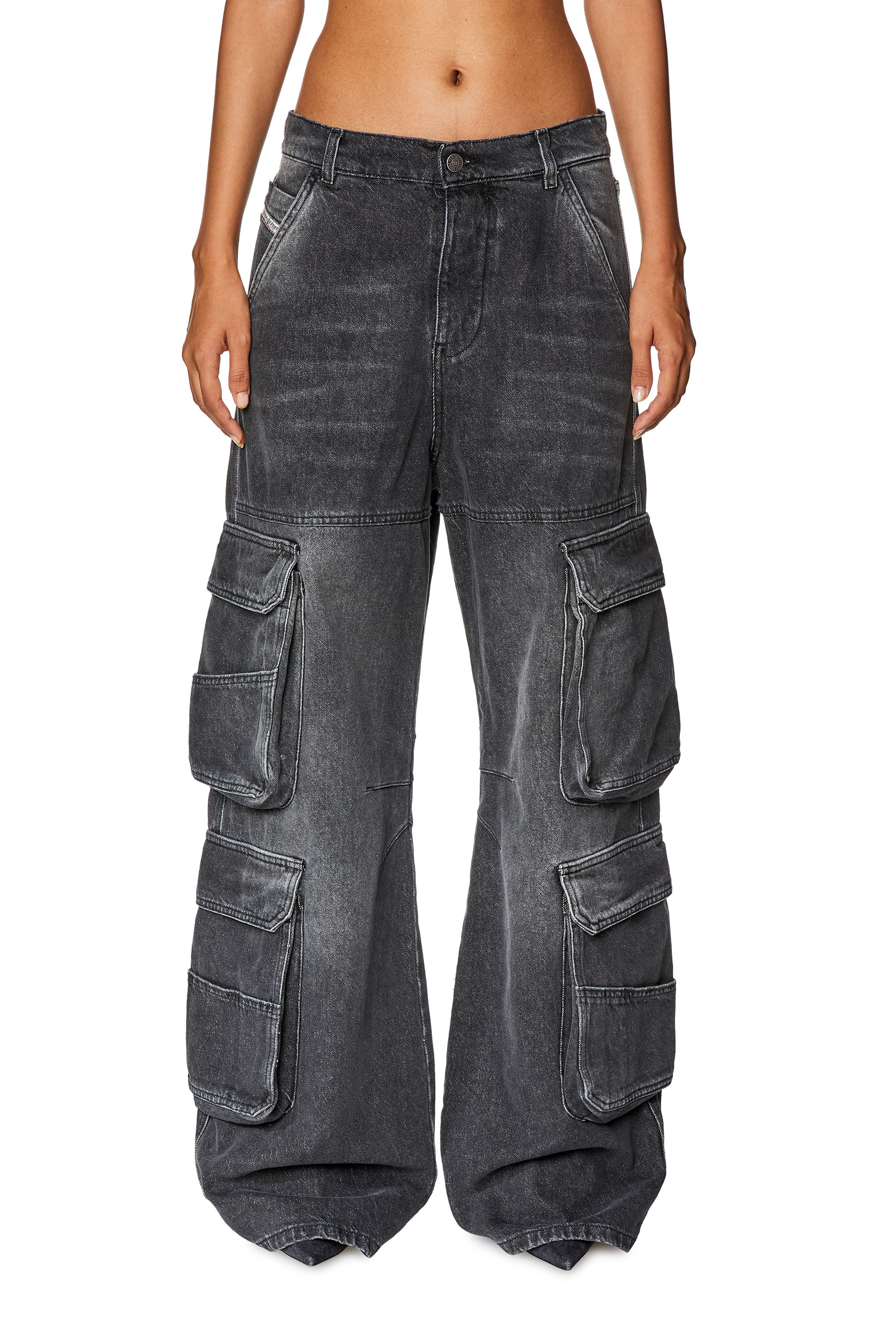 Diesel - Straight Jeans 1996 D-Sire 0HLAA, Black/Dark grey - Image 4