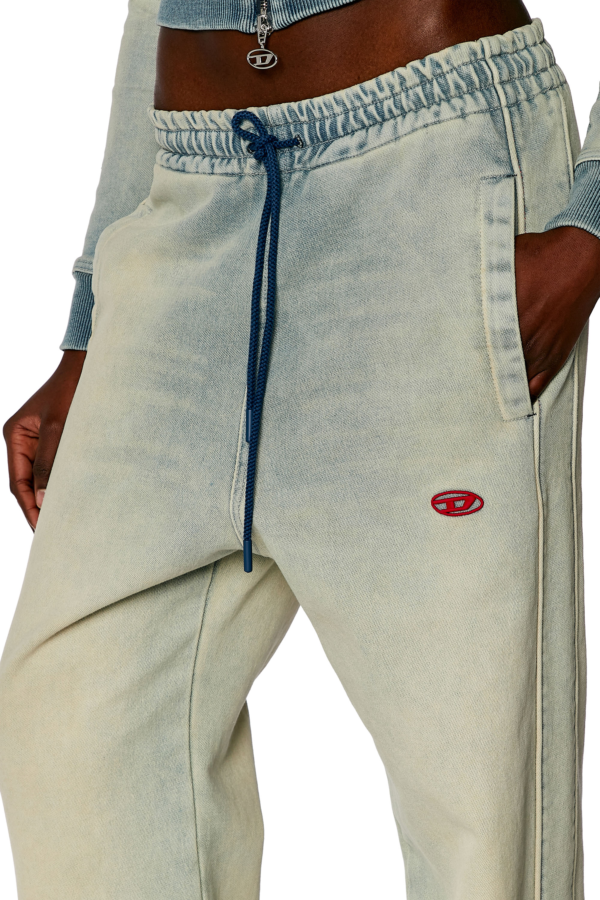 Diesel - Unisex's Relaxed D-Martyans Track Denim 068JX, Light Blue - 5