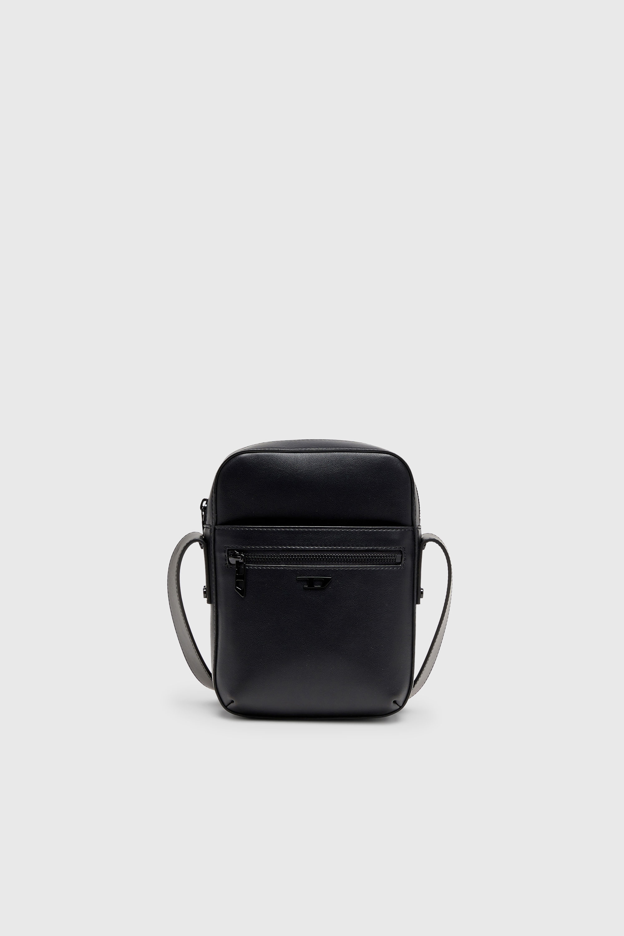 Diesel - RIVET-D CROSSBODY, Man's Rivet-D - Crossbody bag in PU with rivet details in Black - 1