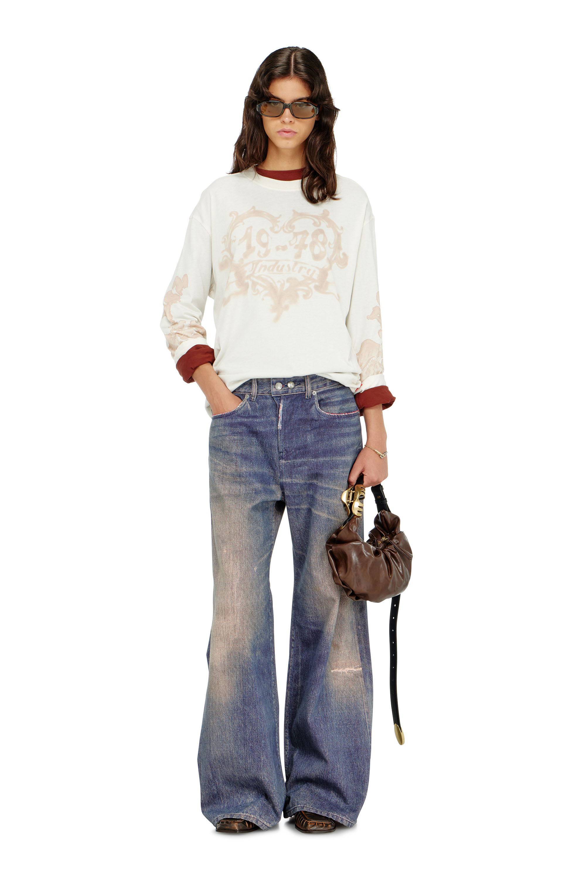 Diesel - Woman's Relaxed Jeans 1996 D-Sire 09P95, Dark Blue - 1