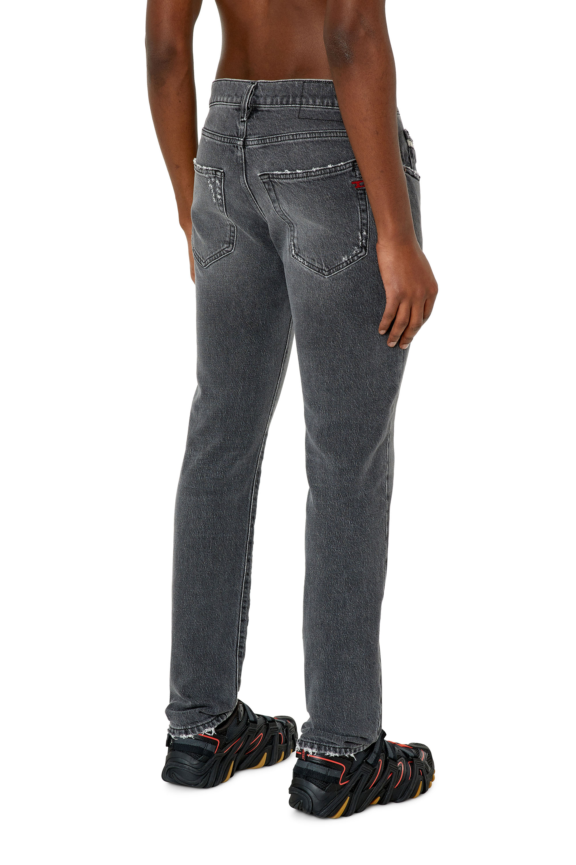 Diesel - 2019 D-Strukt 09E75 Slim Jeans, Black/Dark grey - Image 2