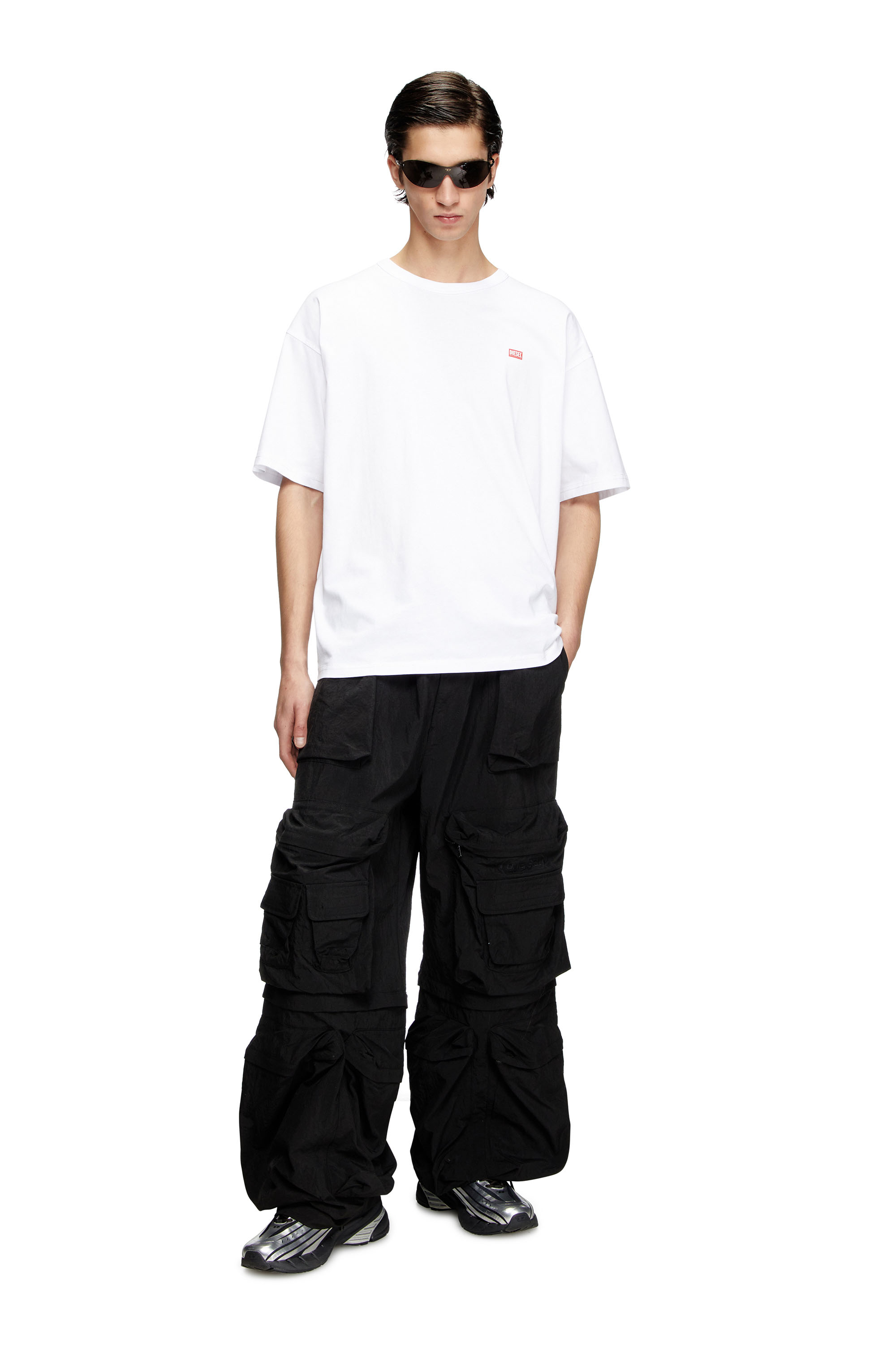 Diesel - T-BOXT-R30, Man's T-shirt with small logo in White - 1