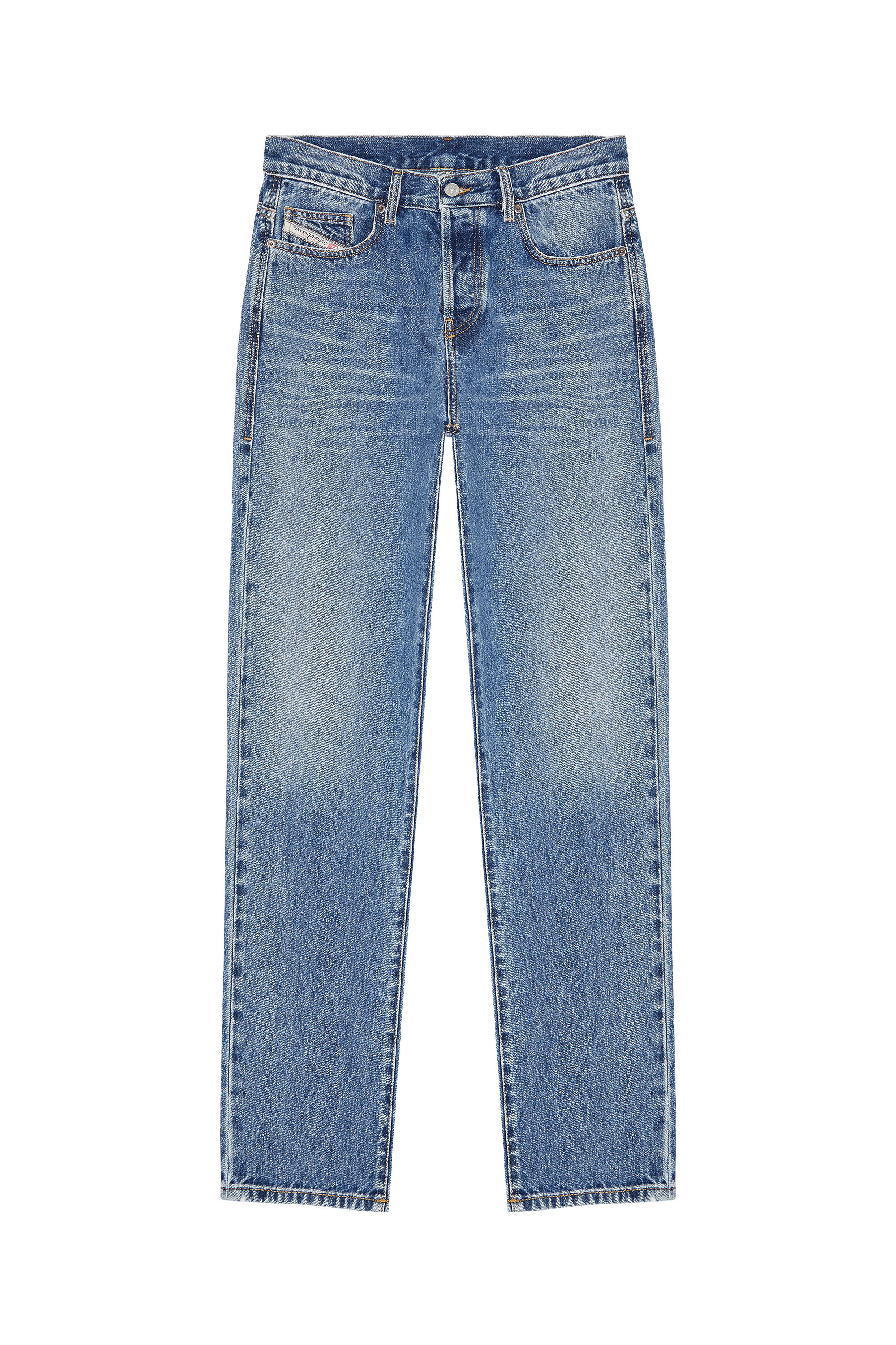 Diesel - 2020 D-Viker 007C2 Straight Jeans, Medium blue - Image 6