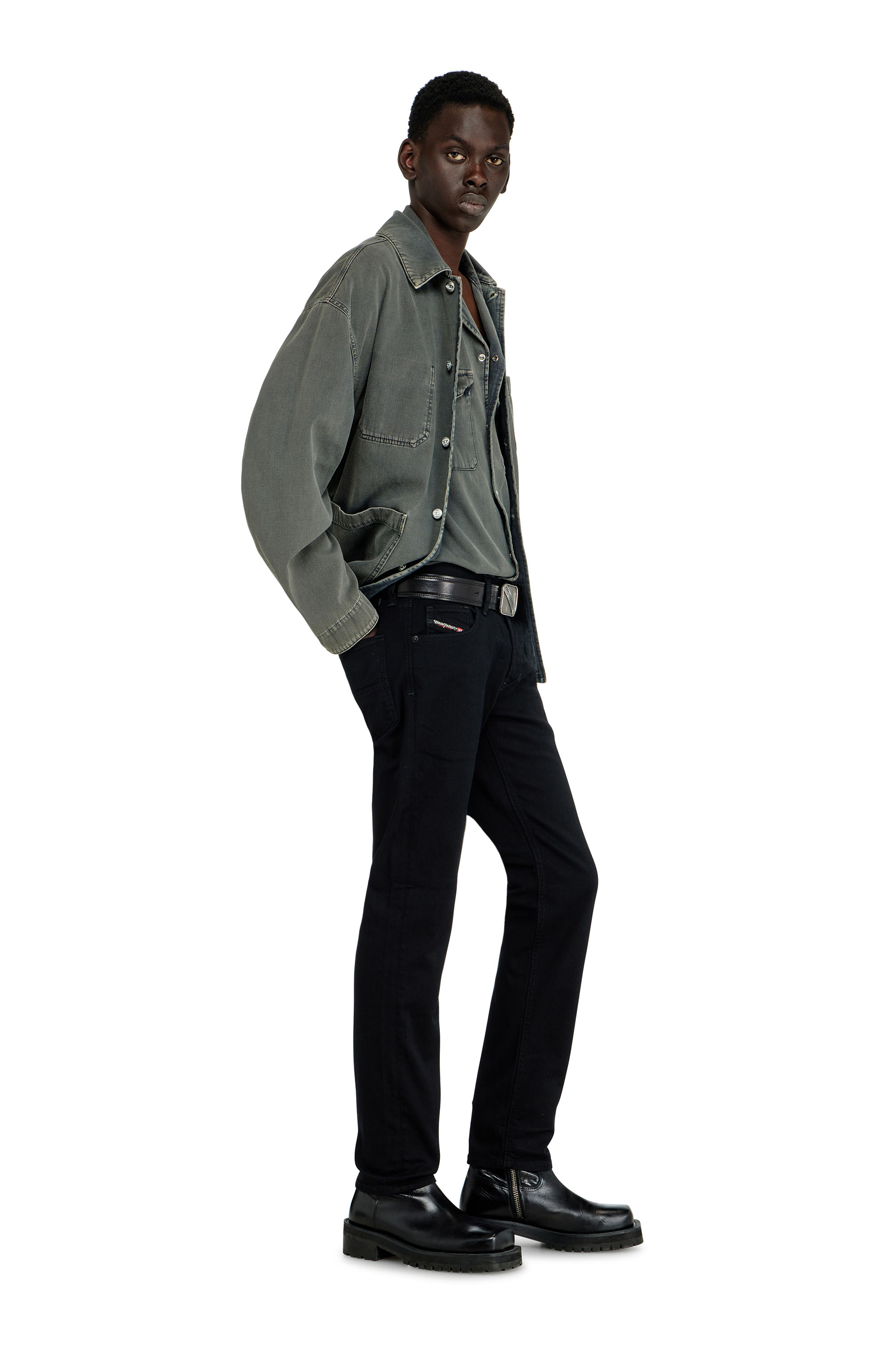 Diesel - Man's Regular Jeans 1986 Larkee-Beex 0688H, Black/Dark grey - 3