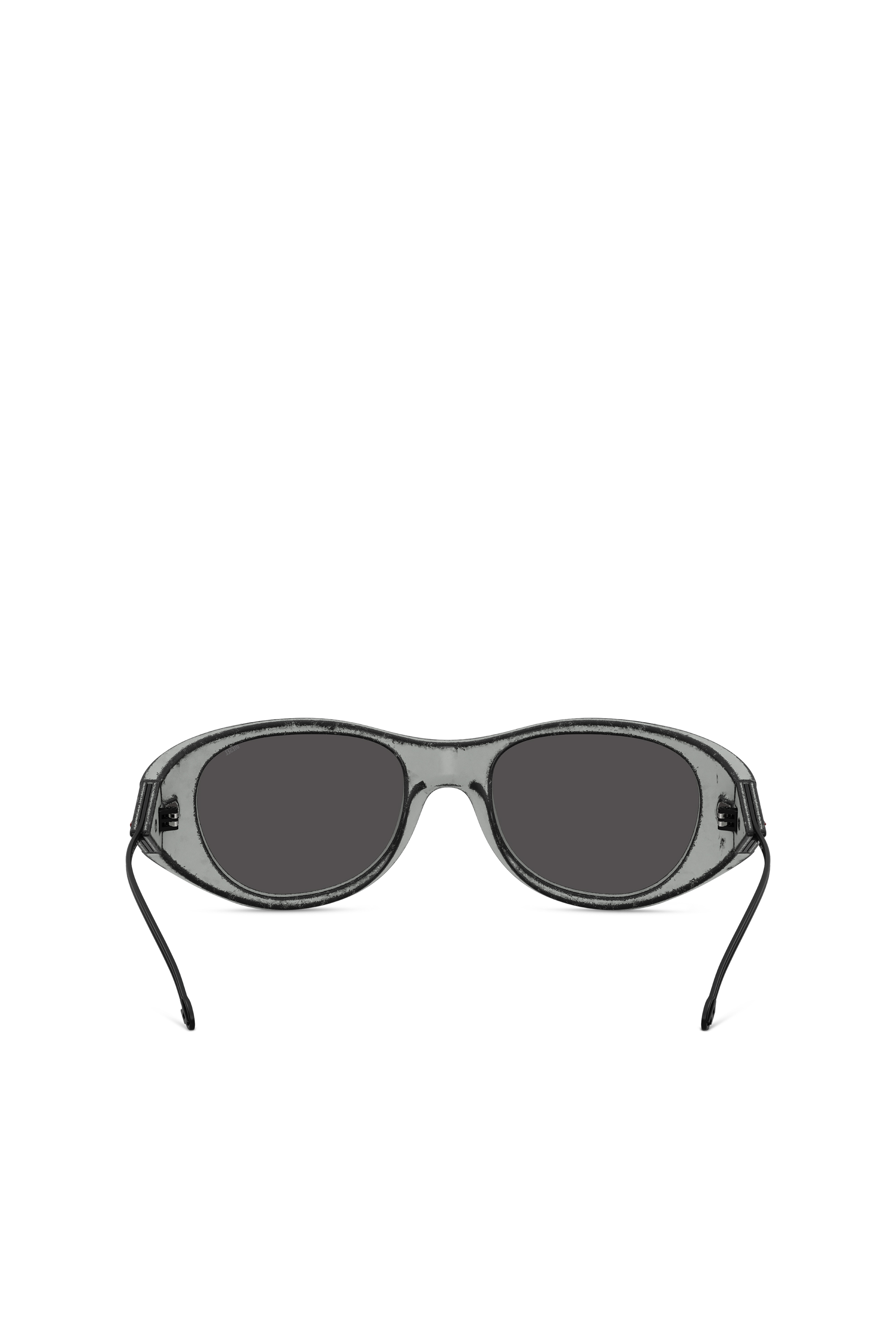 Diesel - 0DL3003, Unisex's Iconic oval sunglasses in Black/Grey - 4